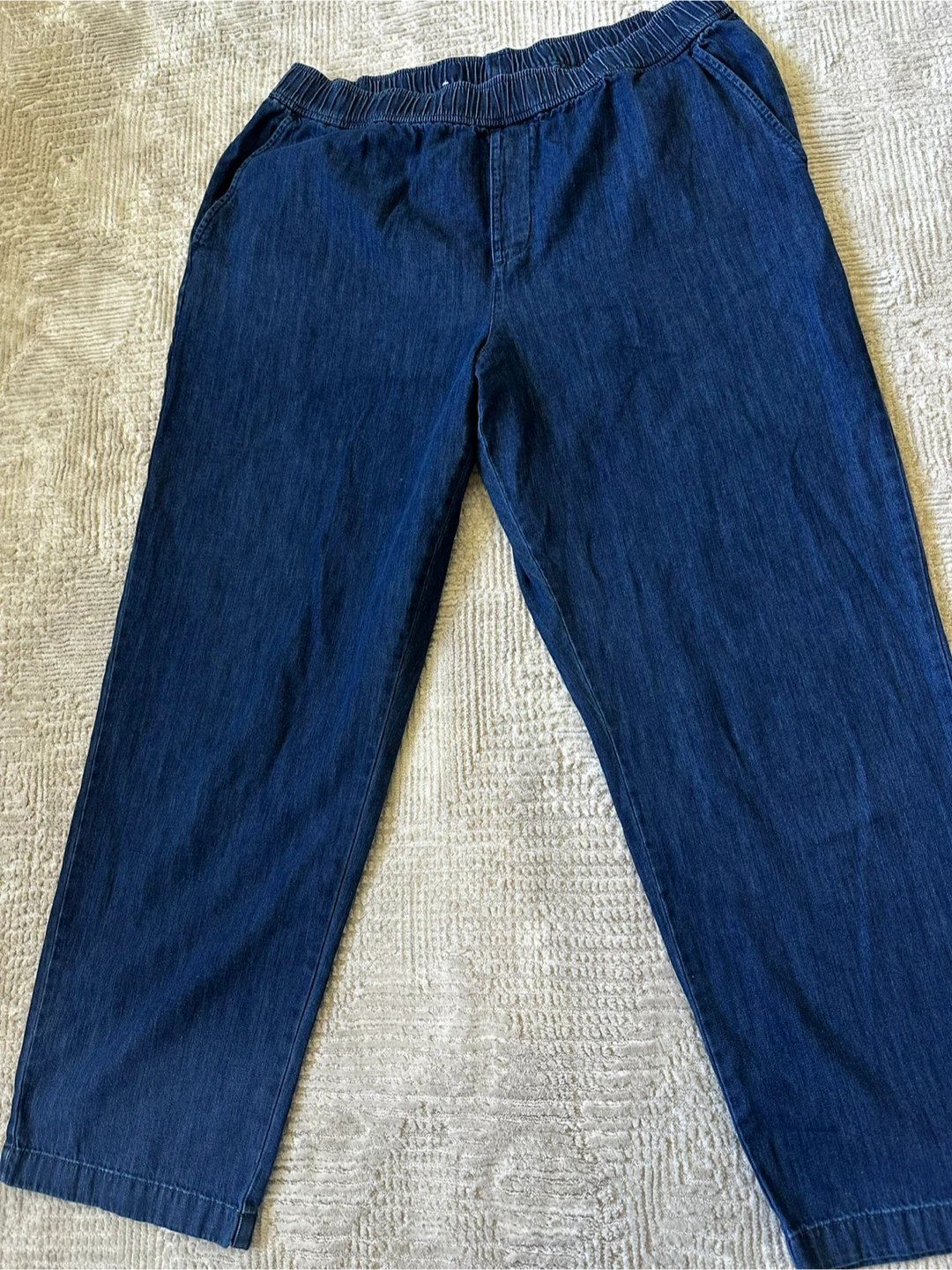 Uniqlo Denim Relaxed Fit Pants - Size L - photo 2