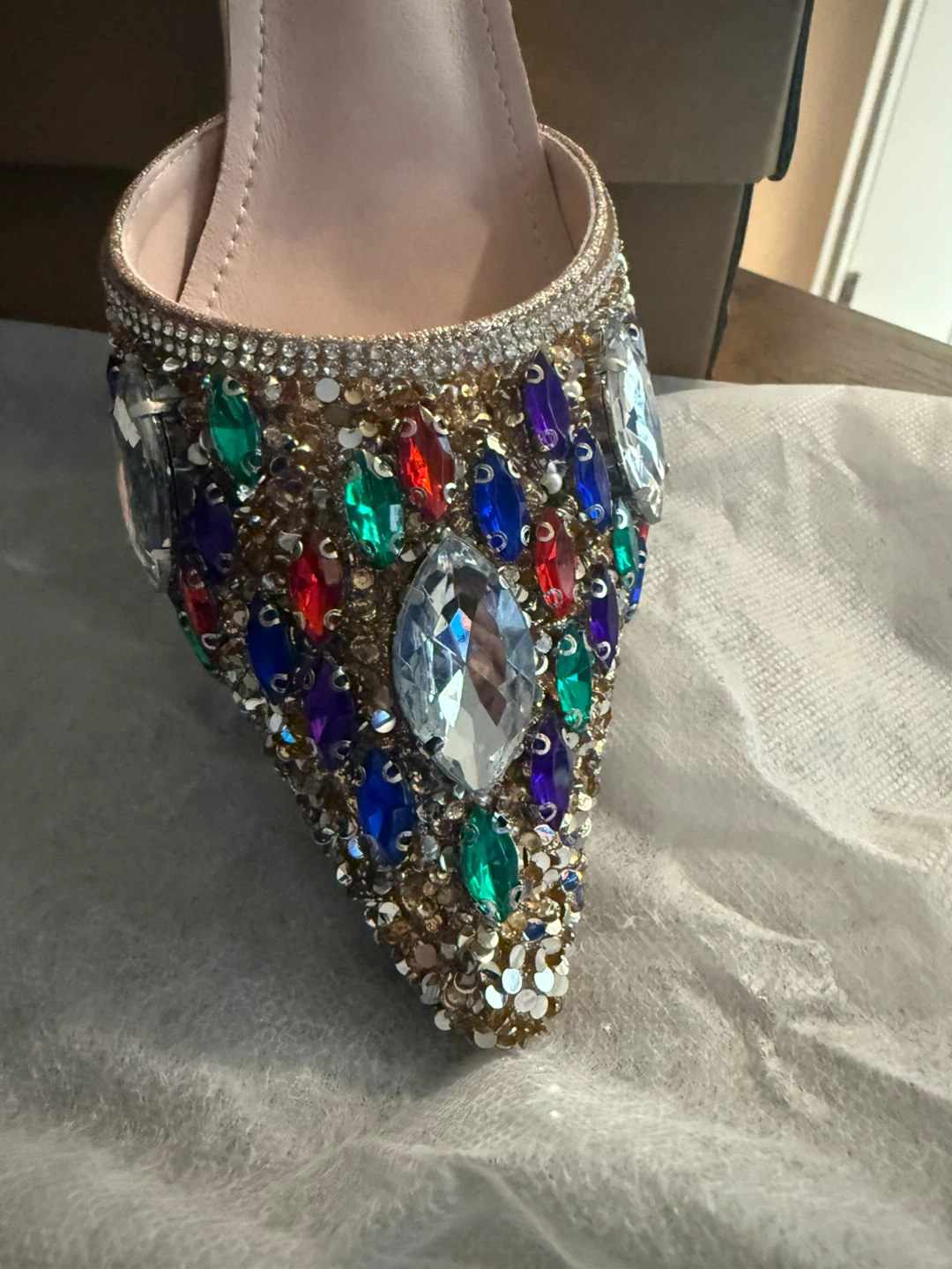 Rhinestone Embellished Heels - photo 2