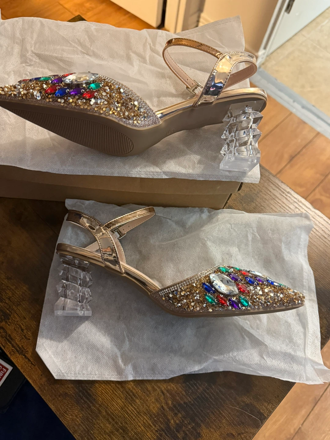 Rhinestone Embellished Heels - photo 3
