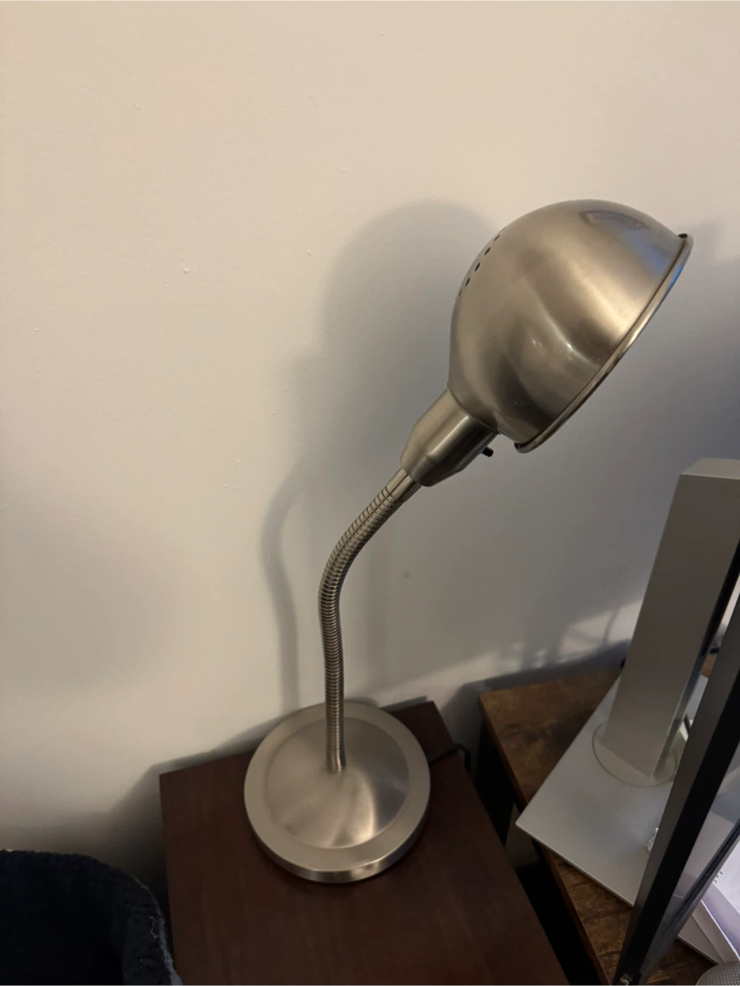 Silver Gooseneck Desk Lamp - photo 3