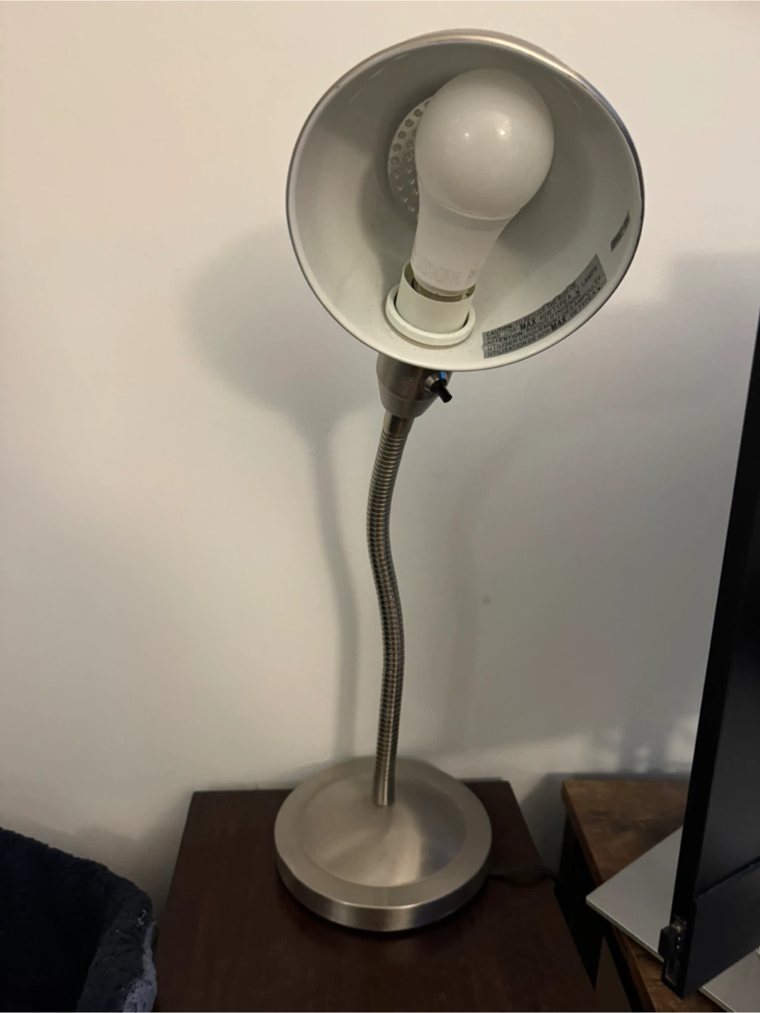 Silver Gooseneck Desk Lamp - photo 2