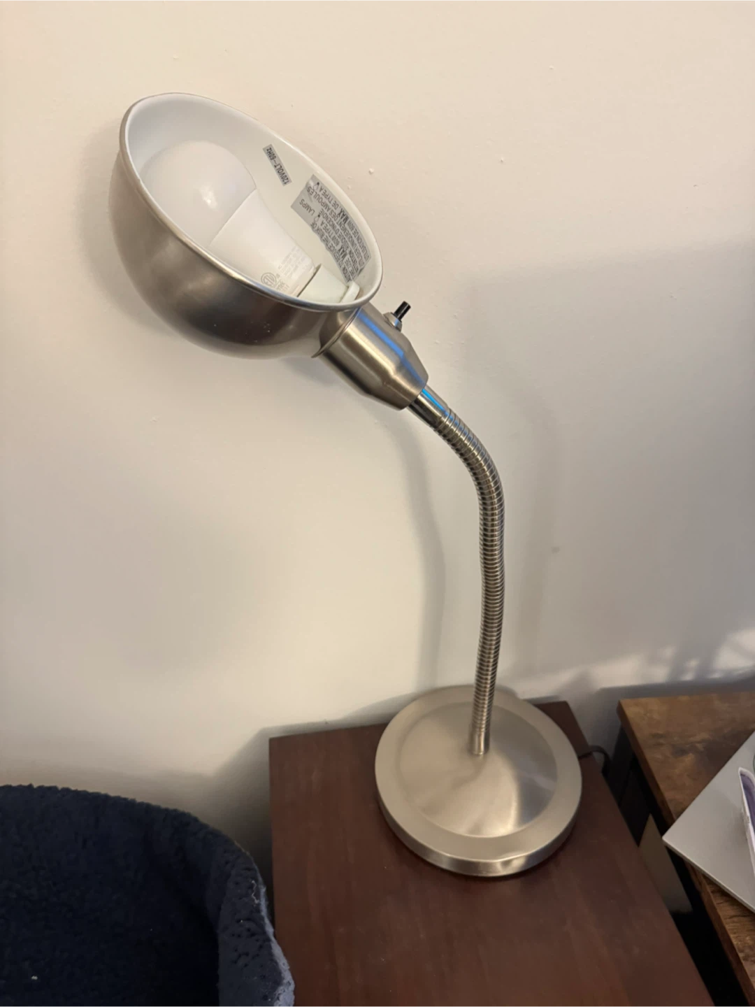 Silver Gooseneck Desk Lamp - photo 4