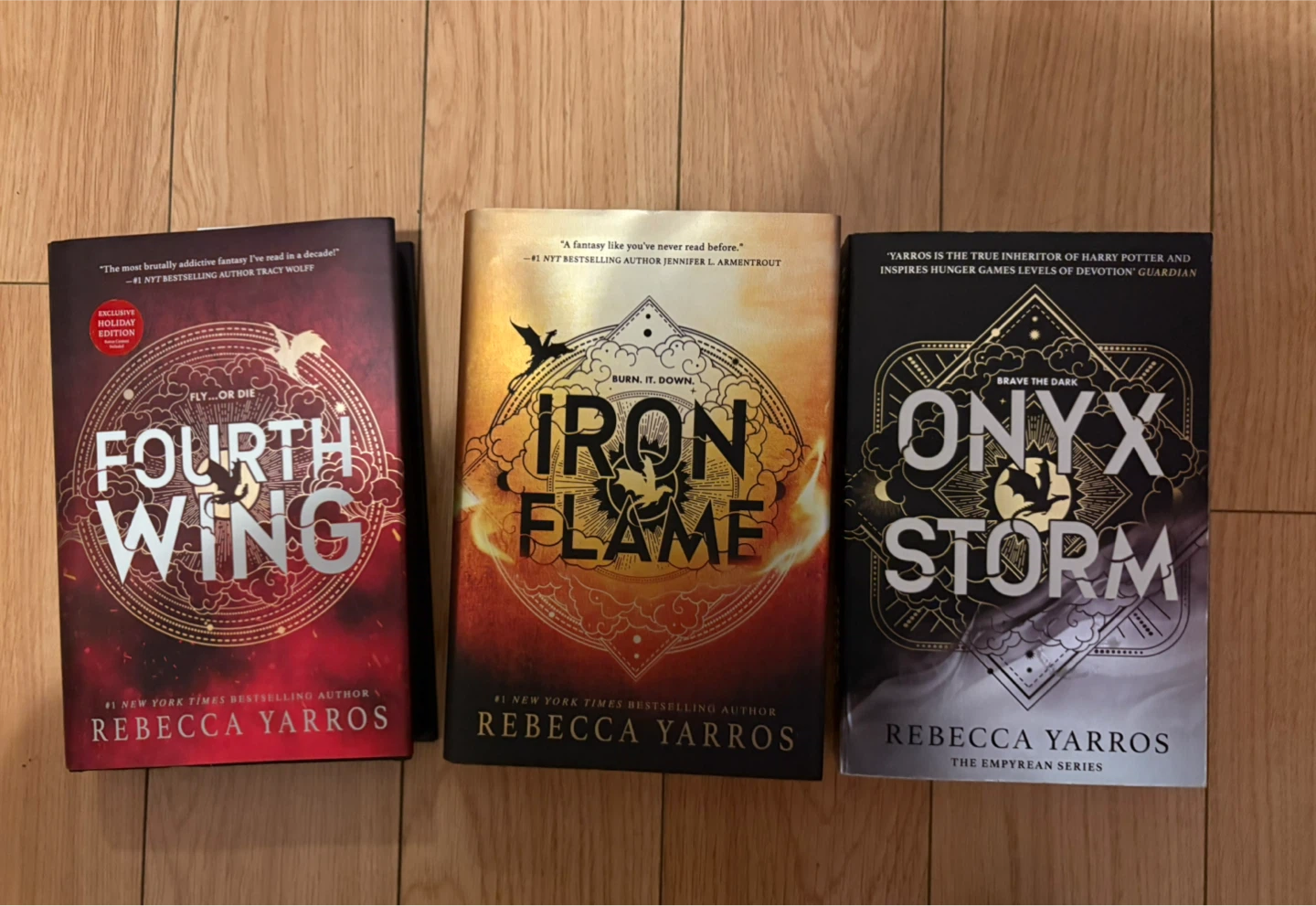 Empyrean series books by Rebecca Yarros