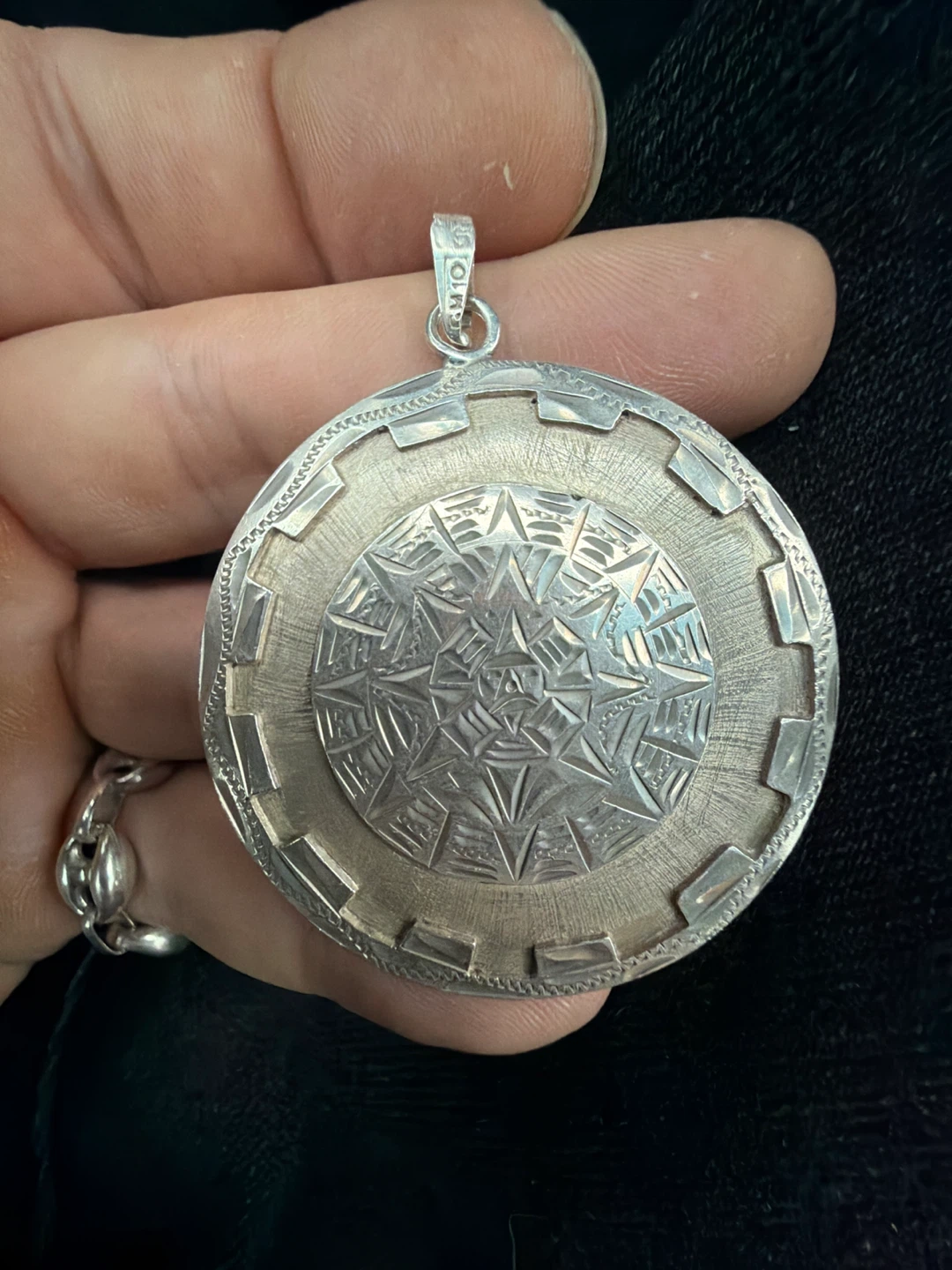 Vintage Mexican Silver Pendant