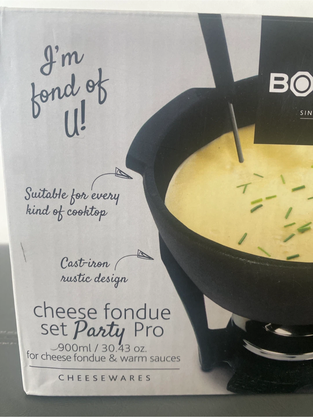 Boska Cast Iron Cheese Fondue Set Party Pro - New in Box! - photo 2