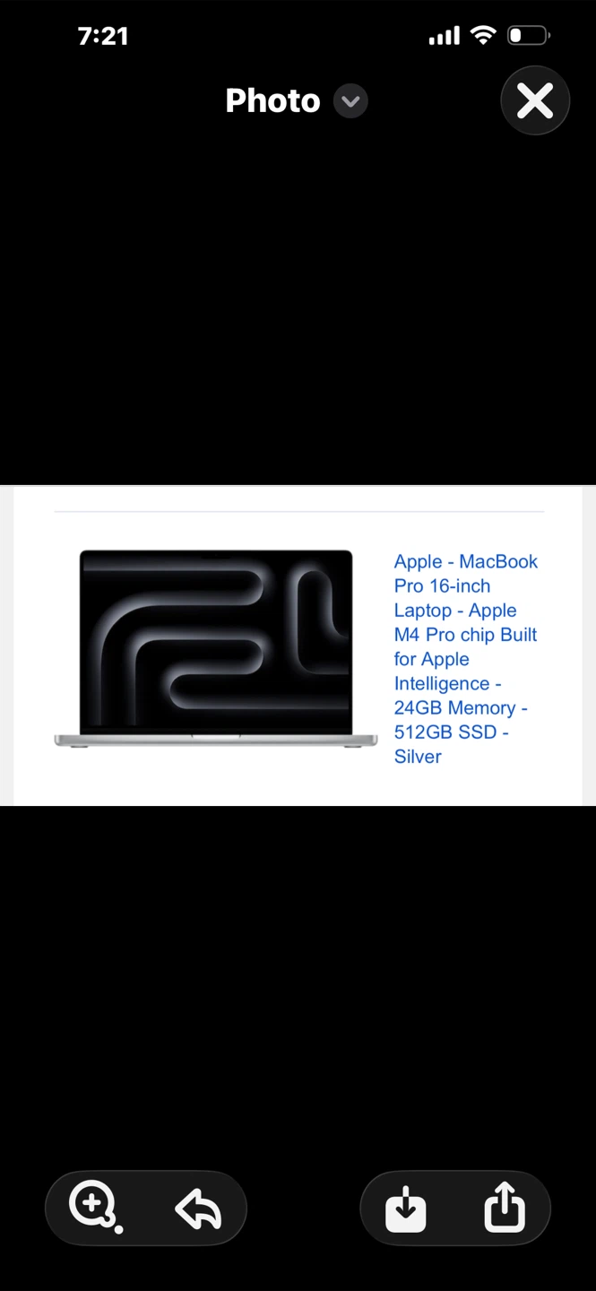 Apple Macbook Pro 16-inch Silver
