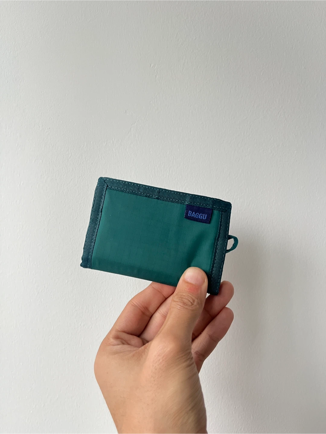Baggu Trifold Wallet in Malachite