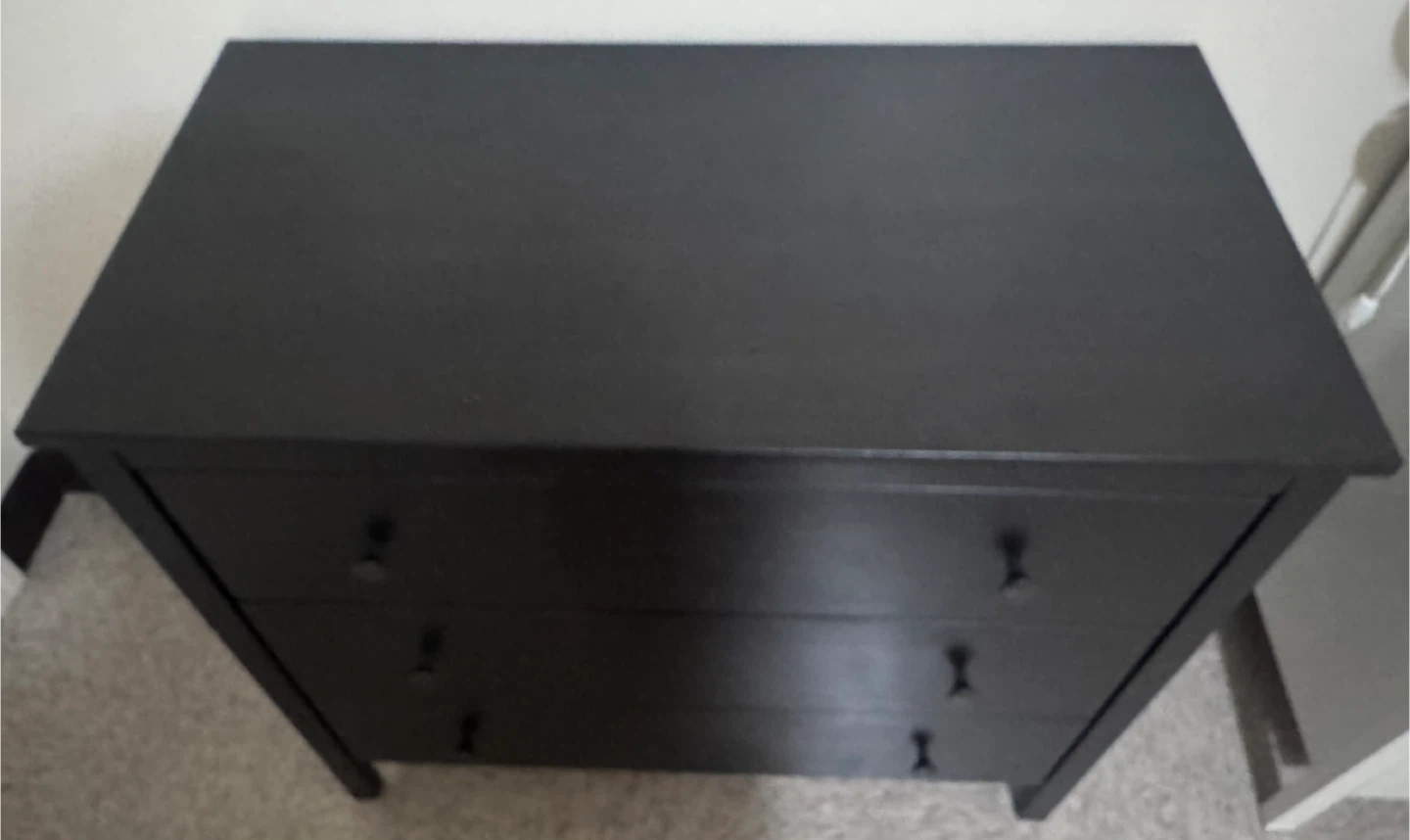 IKEA Hemnes 3-Drawer Chest - Black and White - photo 2