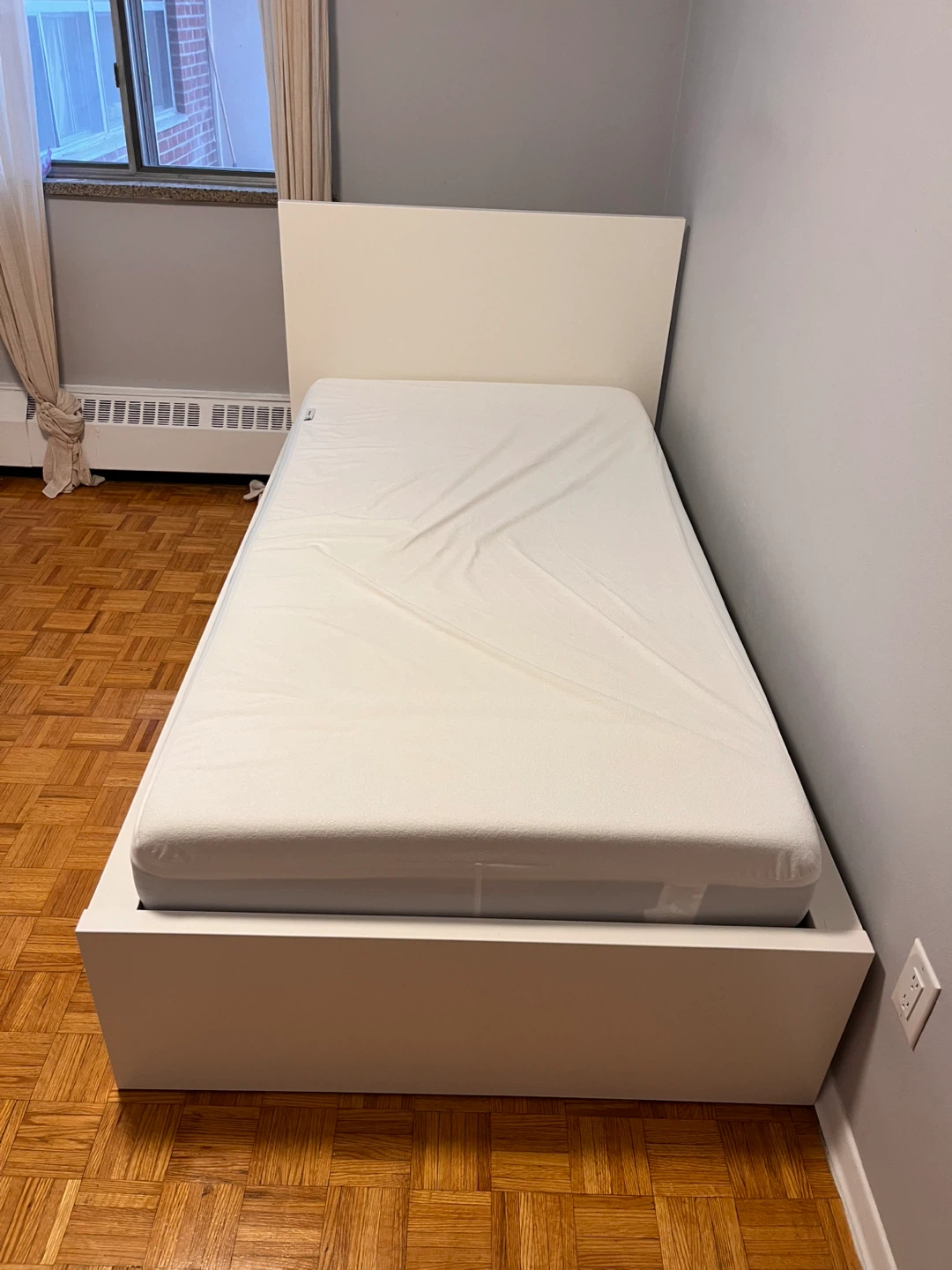 IKEA Malm Twin Bed Frame & Mattress - photo 2