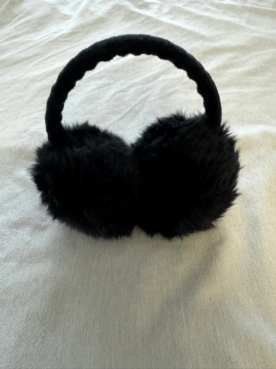 Fluffy Winter Black Earmuffs - photo 2