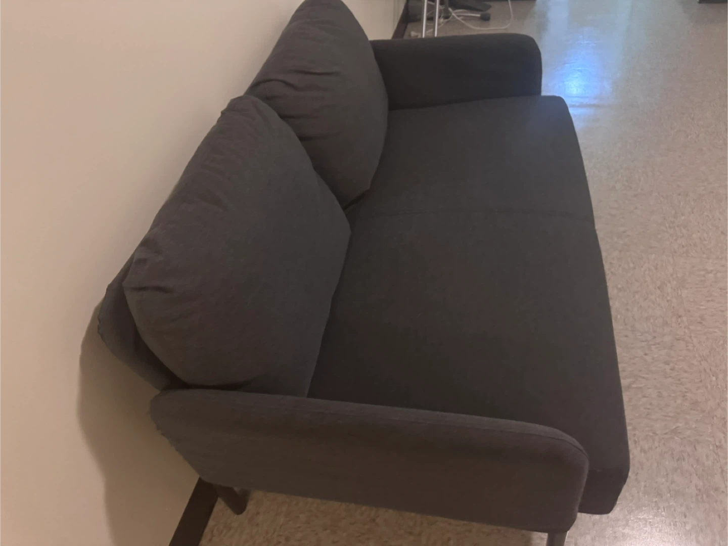 Dark blue 2-Seat Sofa - Some Wear - photo 2