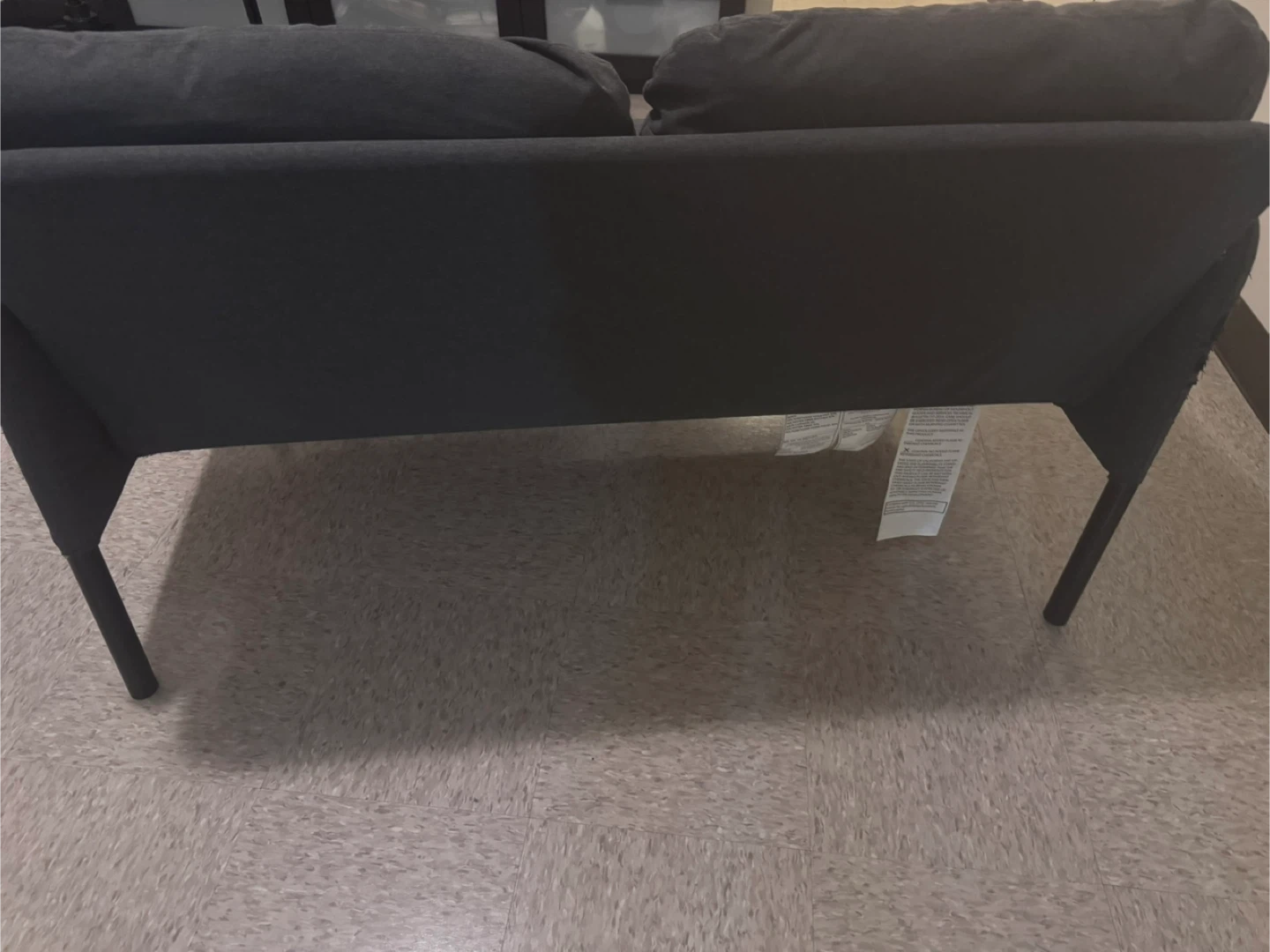 Dark blue 2-Seat Sofa - Some Wear - photo 3