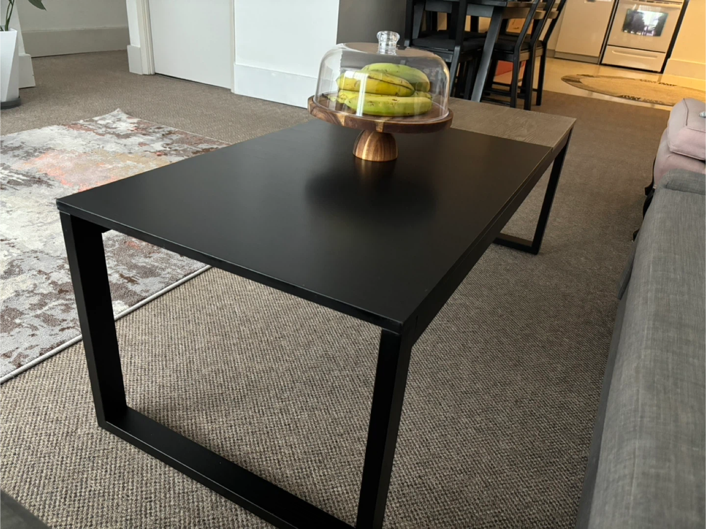 Modern Black and Wood Coffee Table - photo 3
