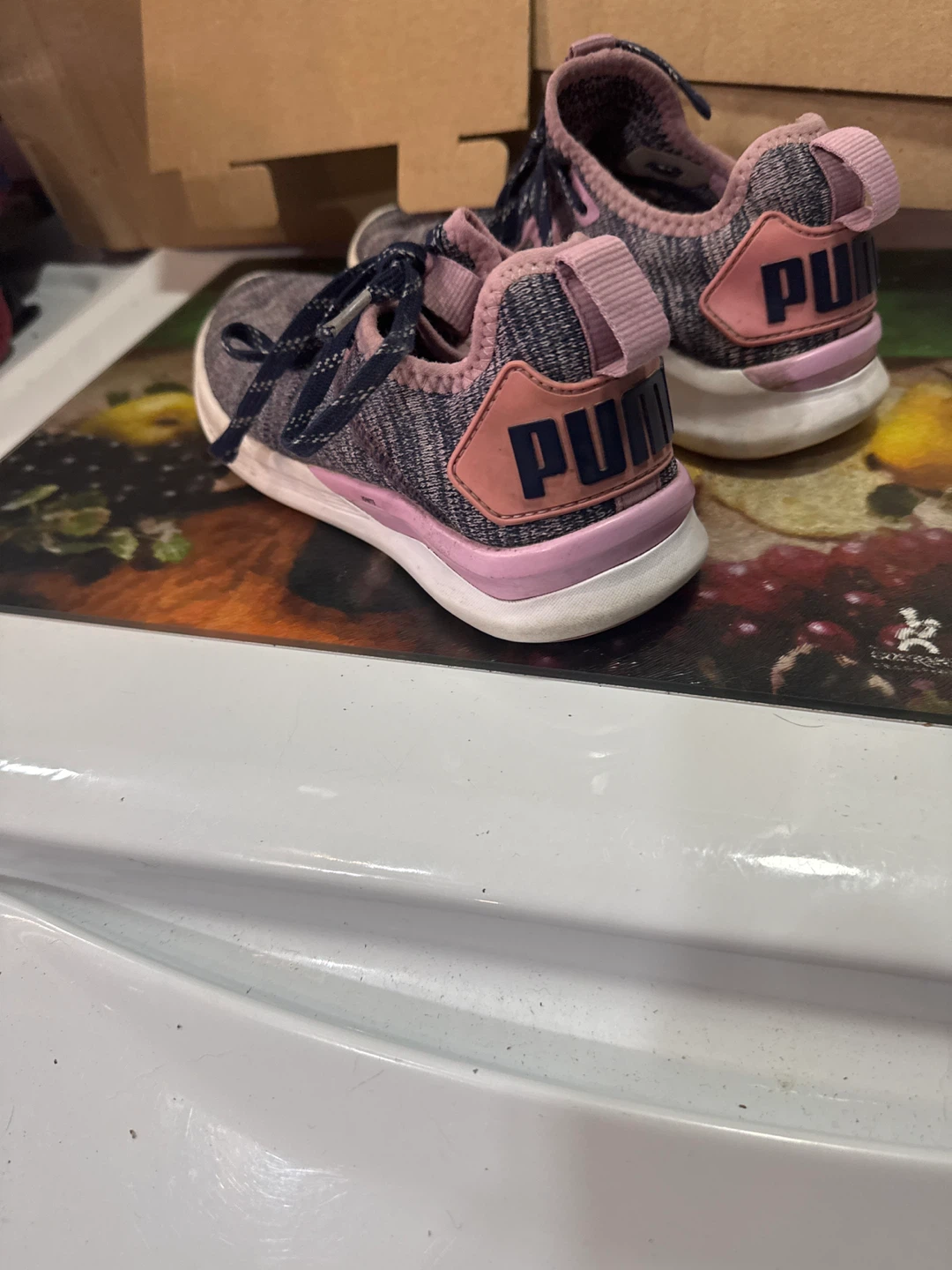 Puma G-Nite Gray & Pink Women's Running Shoes - photo 3