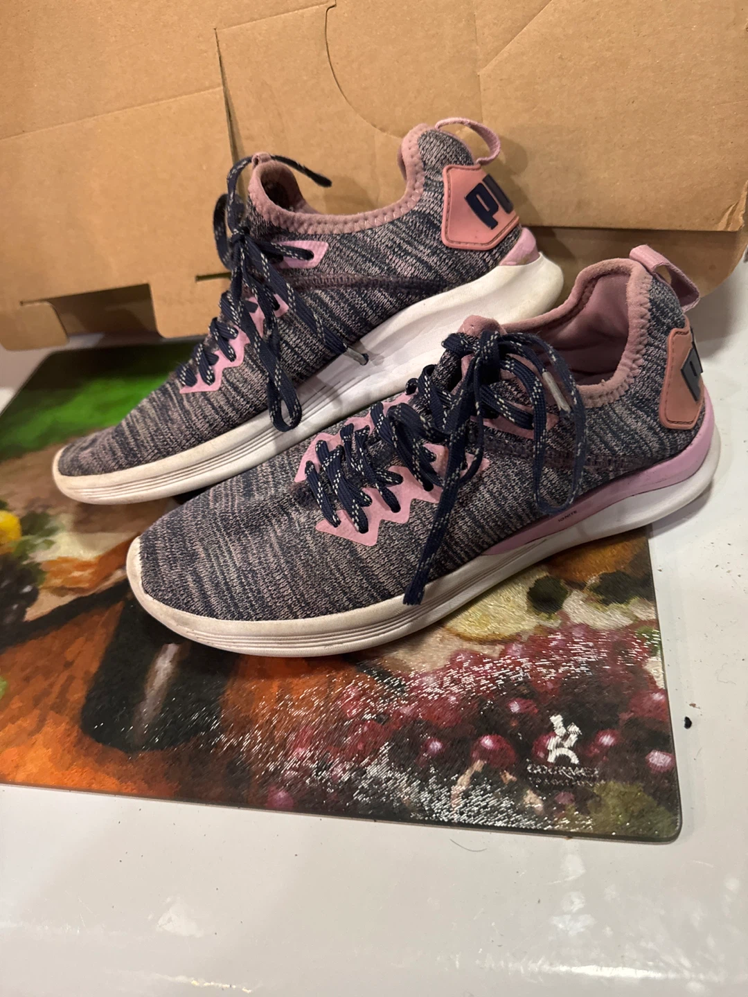 Puma G-Nite Gray & Pink Women's Running Shoes - photo 2
