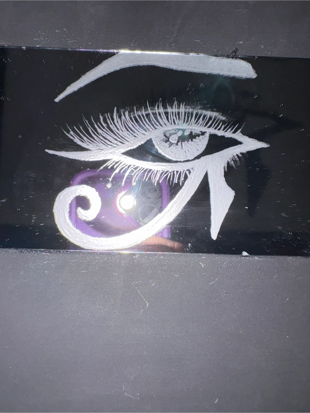 Custom hand engraved glass work - photo 4