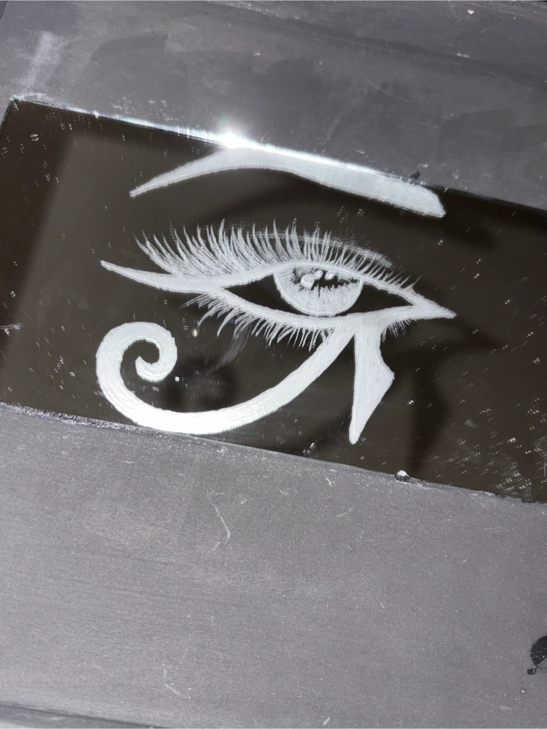 Custom hand engraved glass work - photo 5