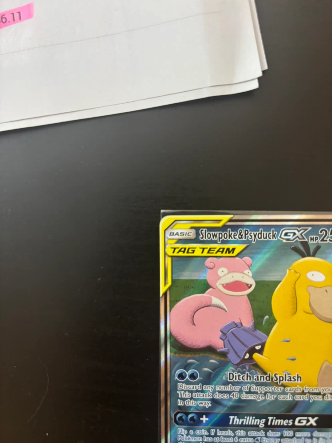 Slowpoke & Psyduck GX Tag Team Pokemon Card - photo 2