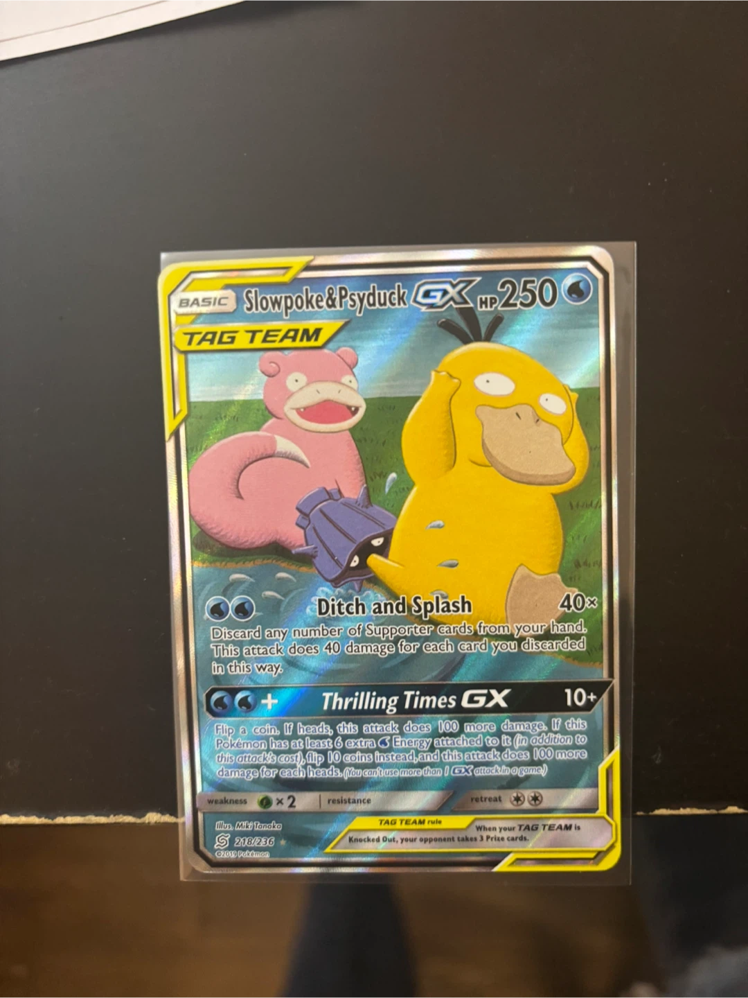 Slowpoke & Psyduck GX Tag Team Pokemon Card