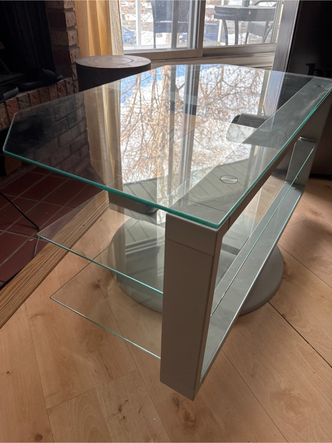 Glass TV Stand - photo 2