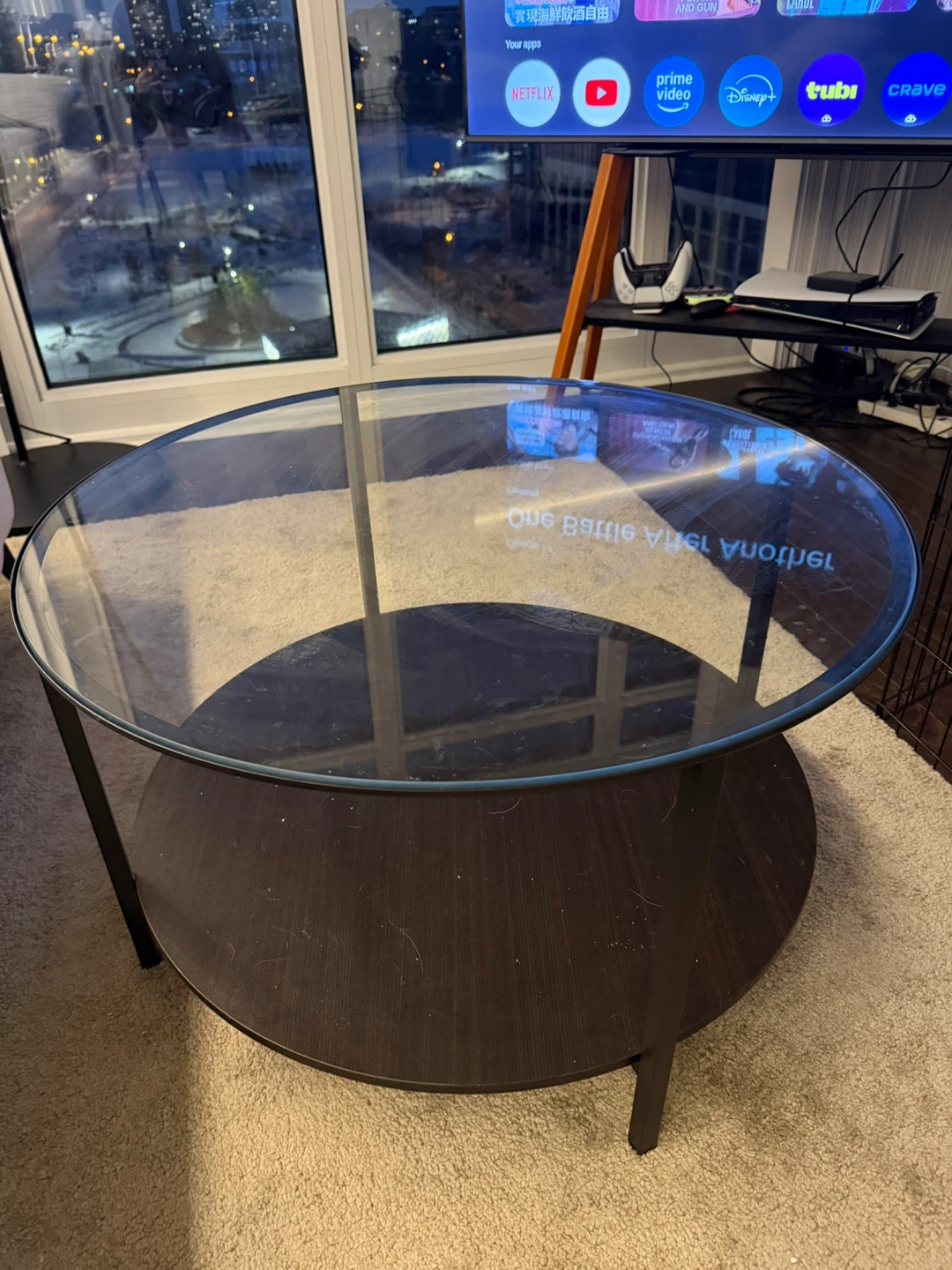 IKEA VITTSJÖ Coffee Table - Glass & Black-Brown - photo 2