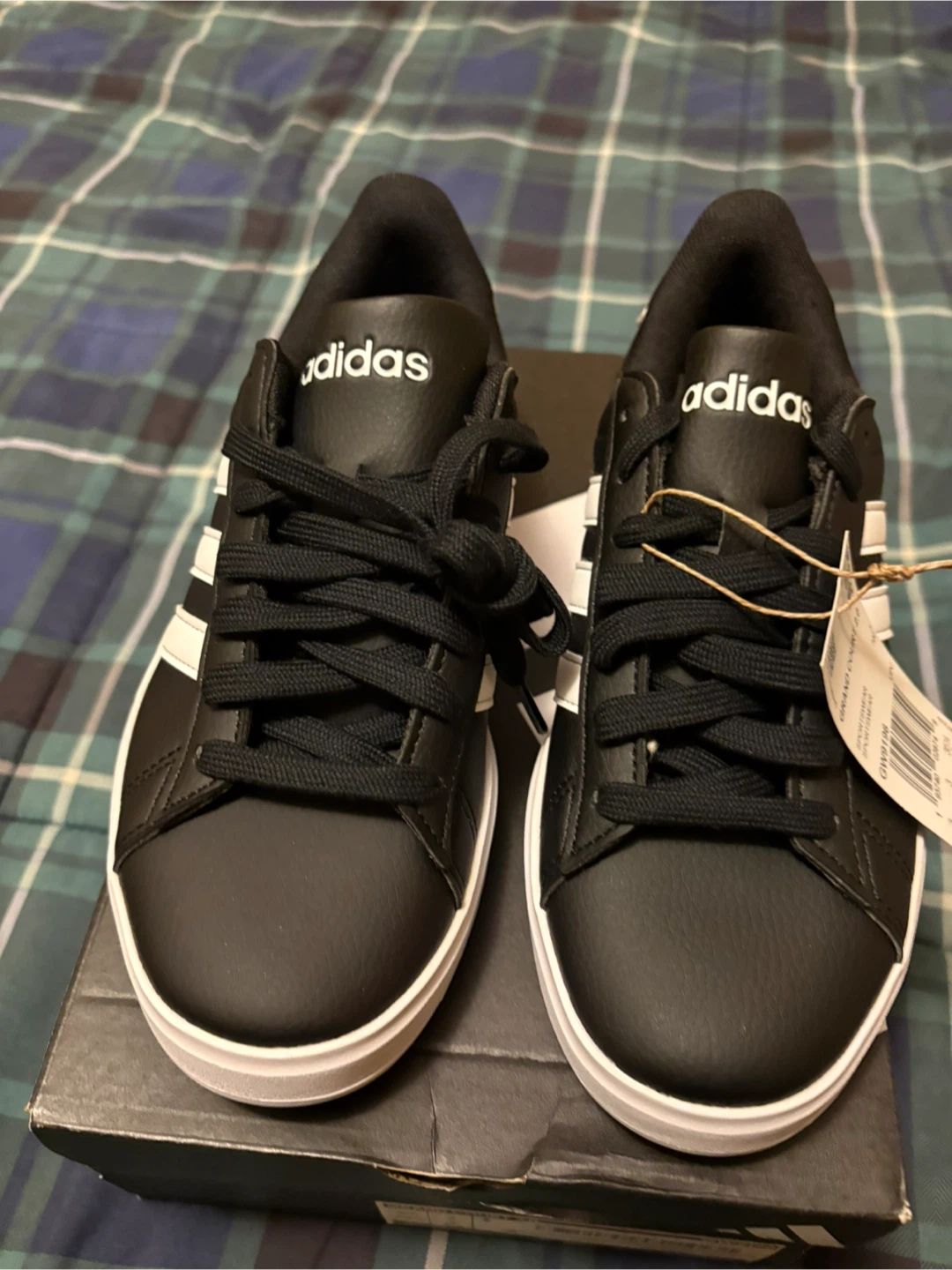 New Adidas Grand Court 2.0 Black/White - US 3.5 - photo 2