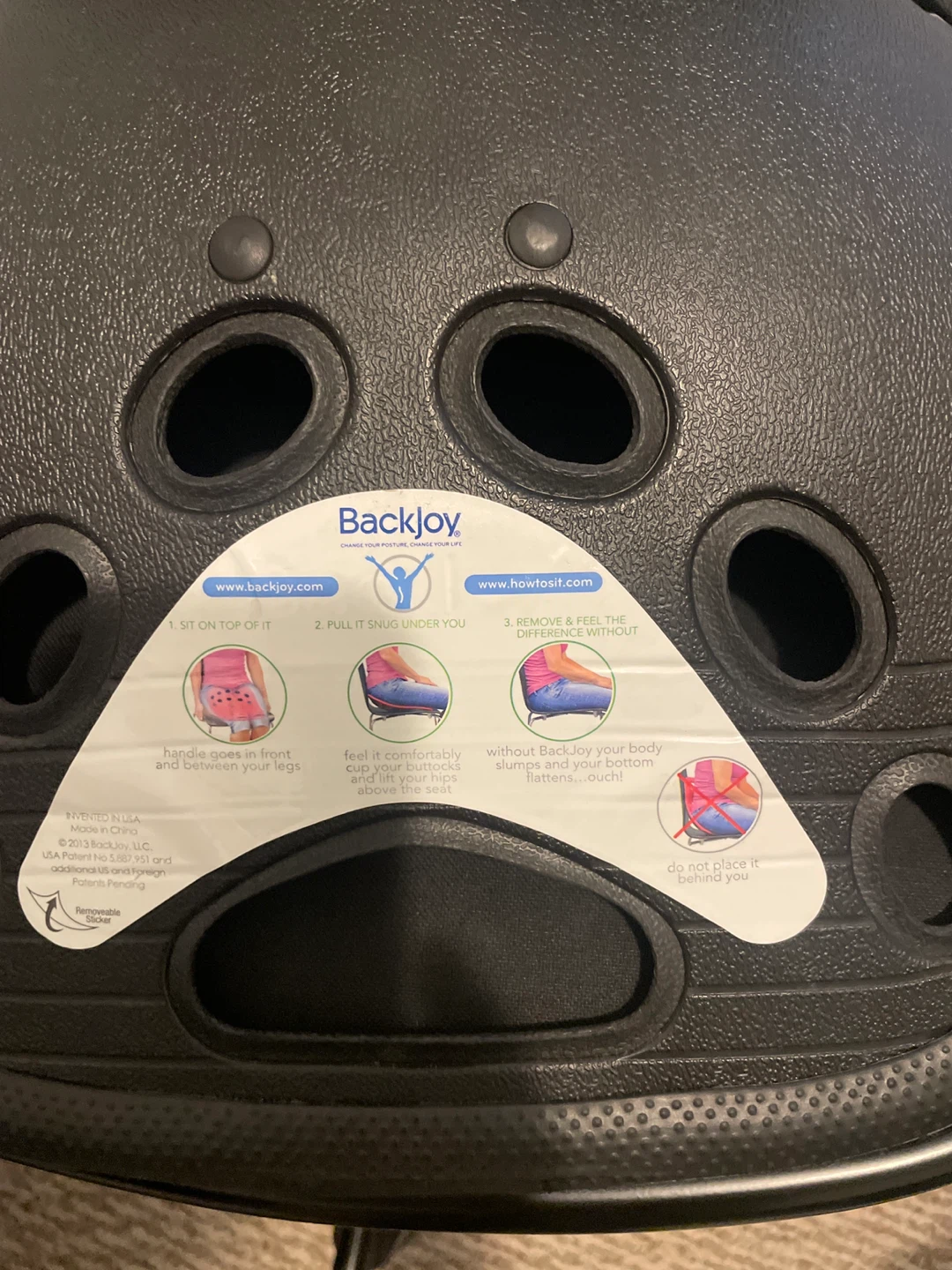 BackJoy SitSmart Posture Seat - Black - photo 2