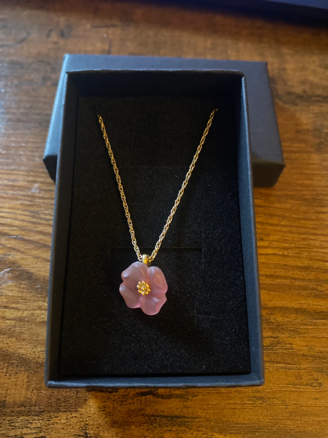Flower Pendant Necklace - Gold Chain