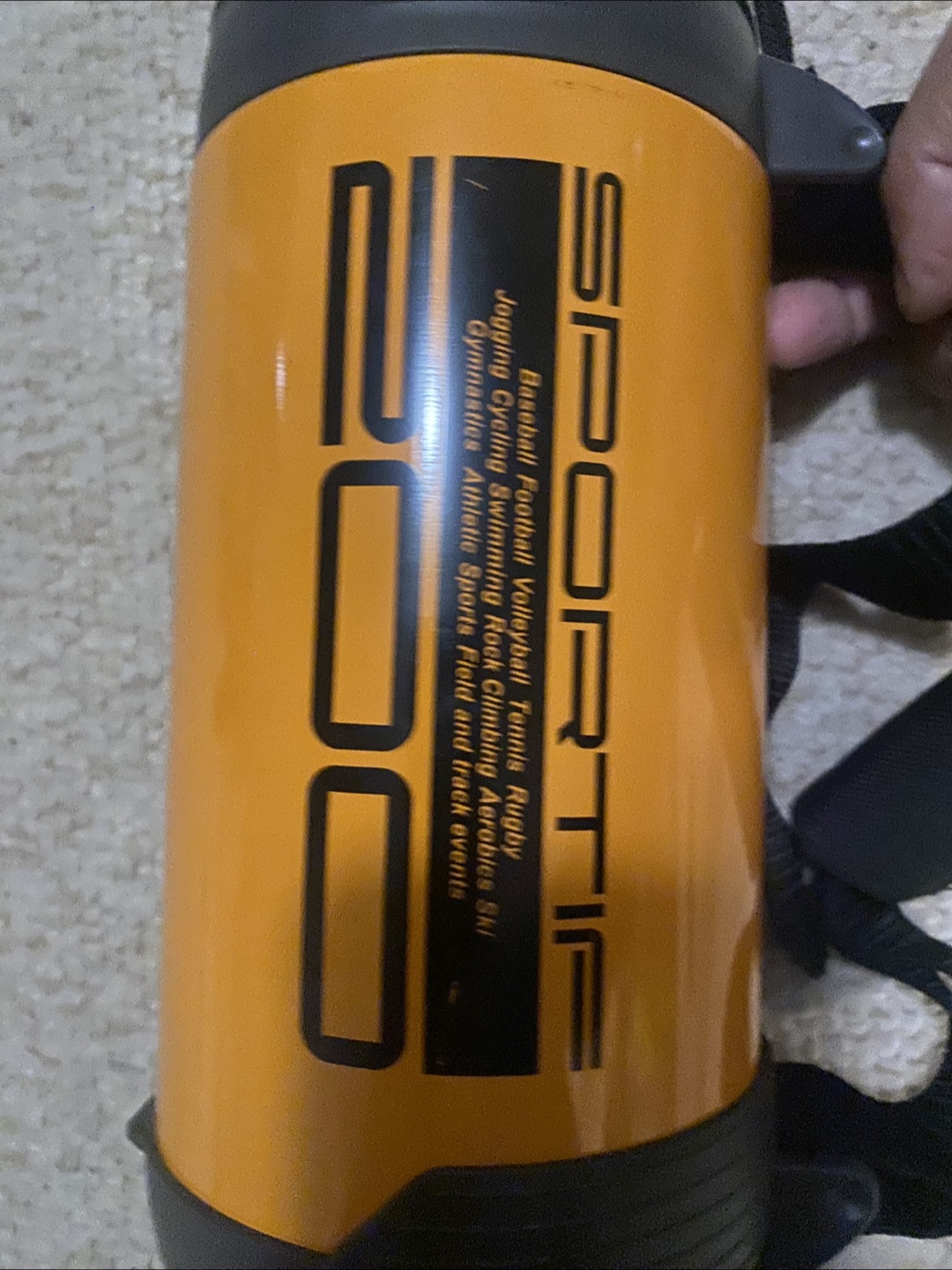 Sportif 200 Water Bottle - Orange & Black - photo 2