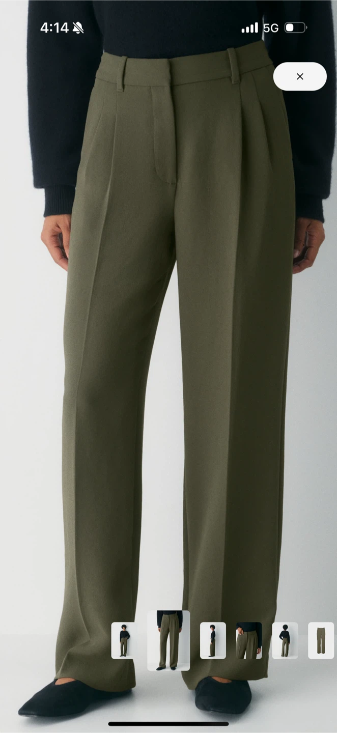 Aritzia Effortless Pant - Olive Green - photo 2