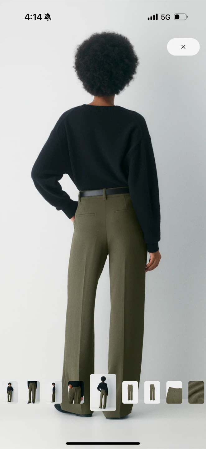 Aritzia Effortless Pant - Olive Green - photo 5