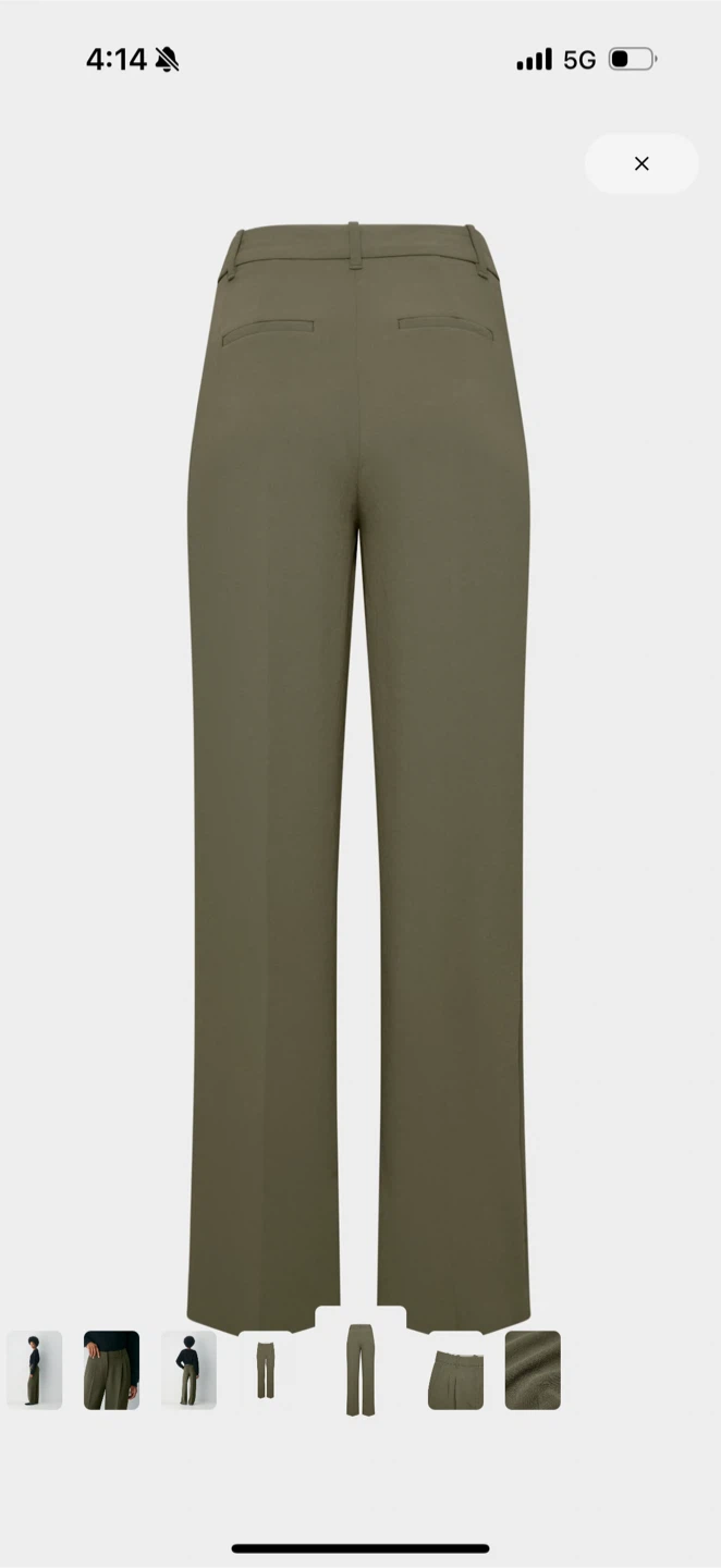 Aritzia Effortless Pant - Olive Green - photo 4