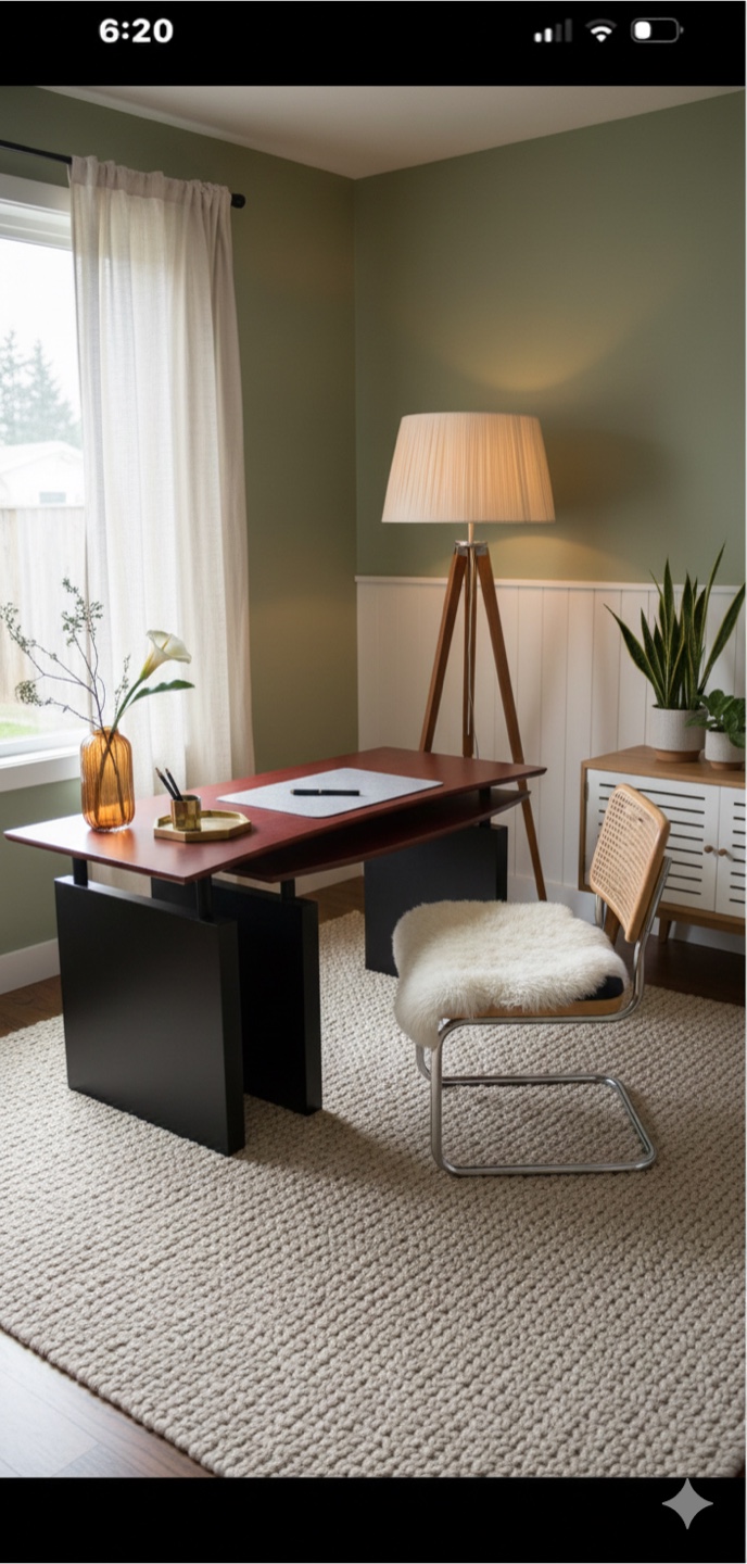 Unique Red & Black Modern Desk