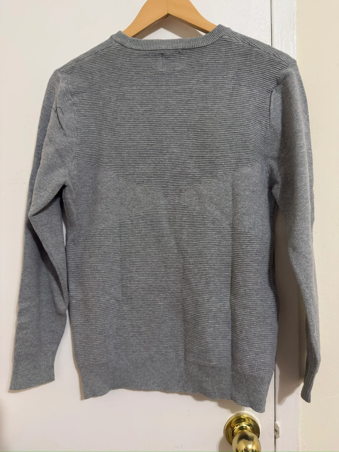 Zara Men's Gray Long Sleeve Knit Sweater size M - photo 2