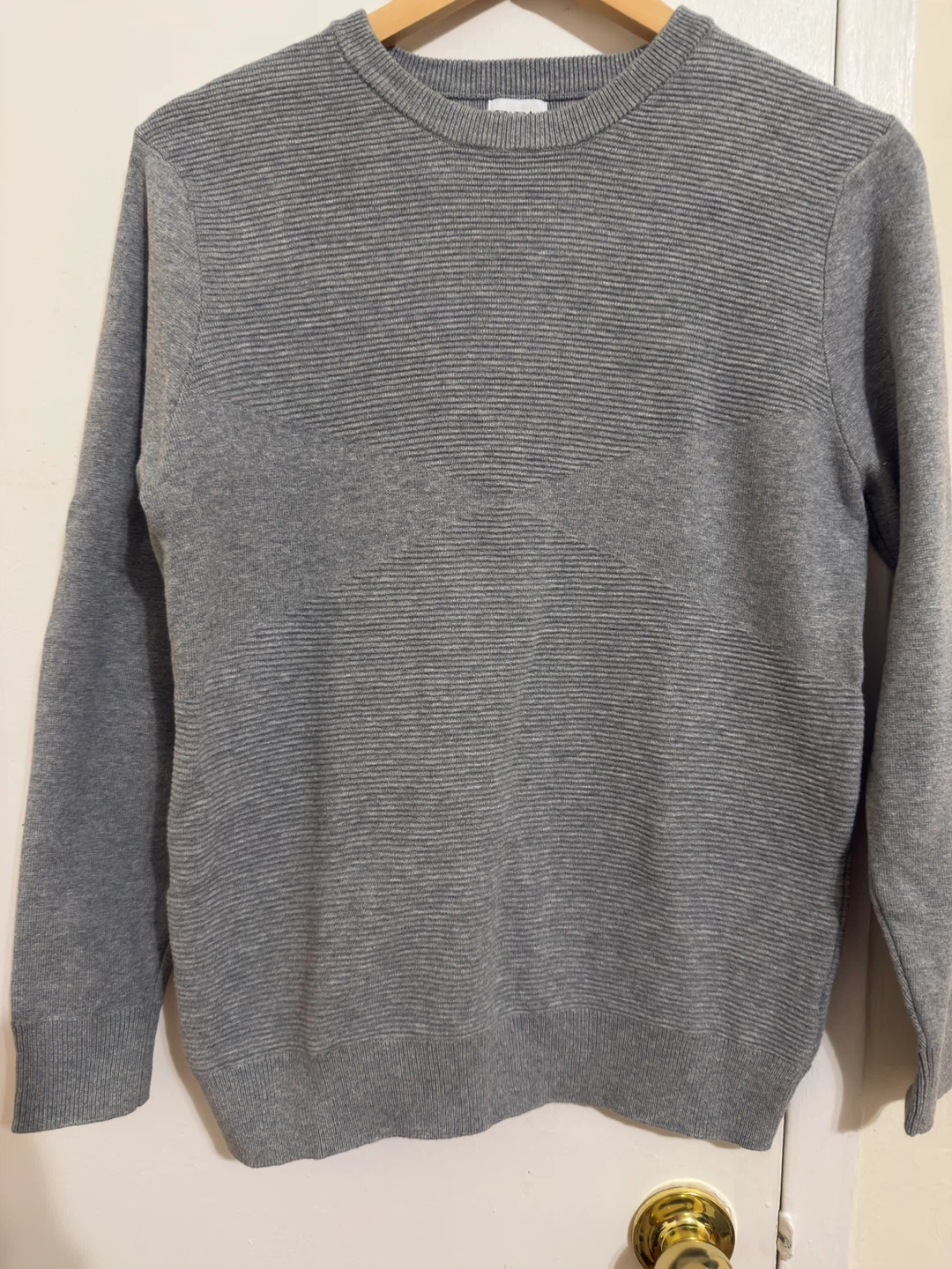 Zara Men's Gray Long Sleeve Knit Sweater size M