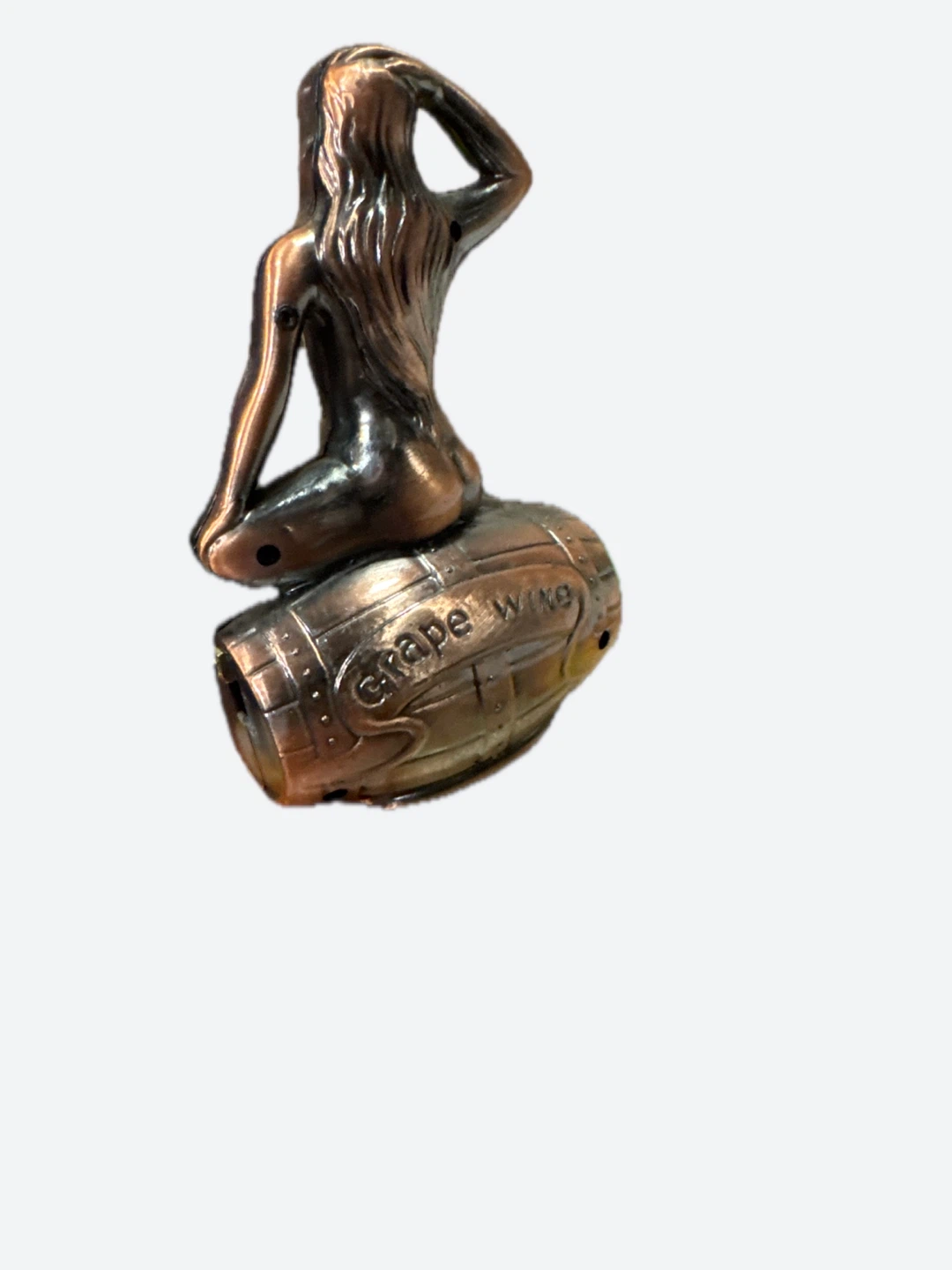Grape Wine Barrel Woman Figurine lighter - photo 5