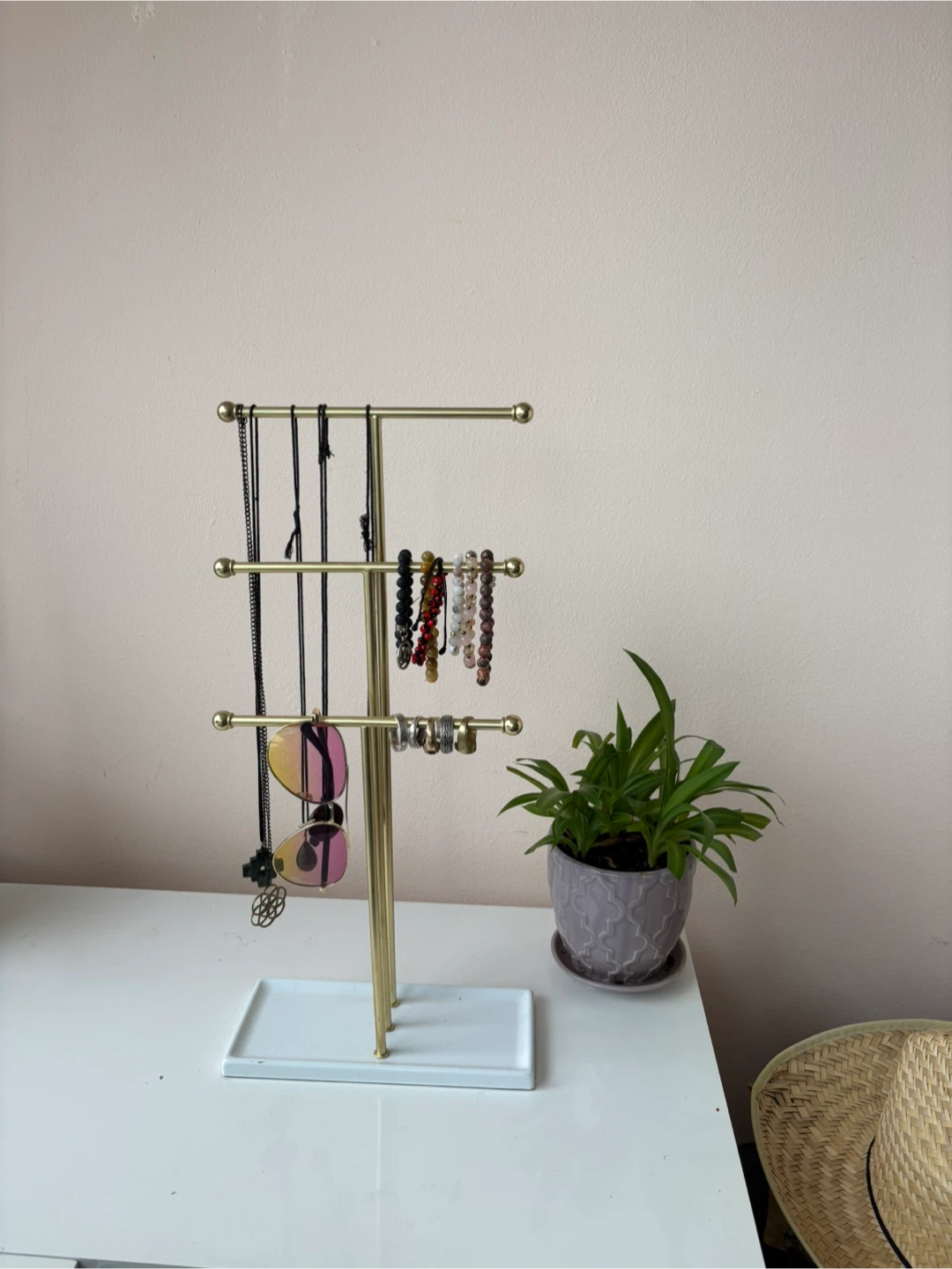 Tall Gold Jewelry Stand - photo 2
