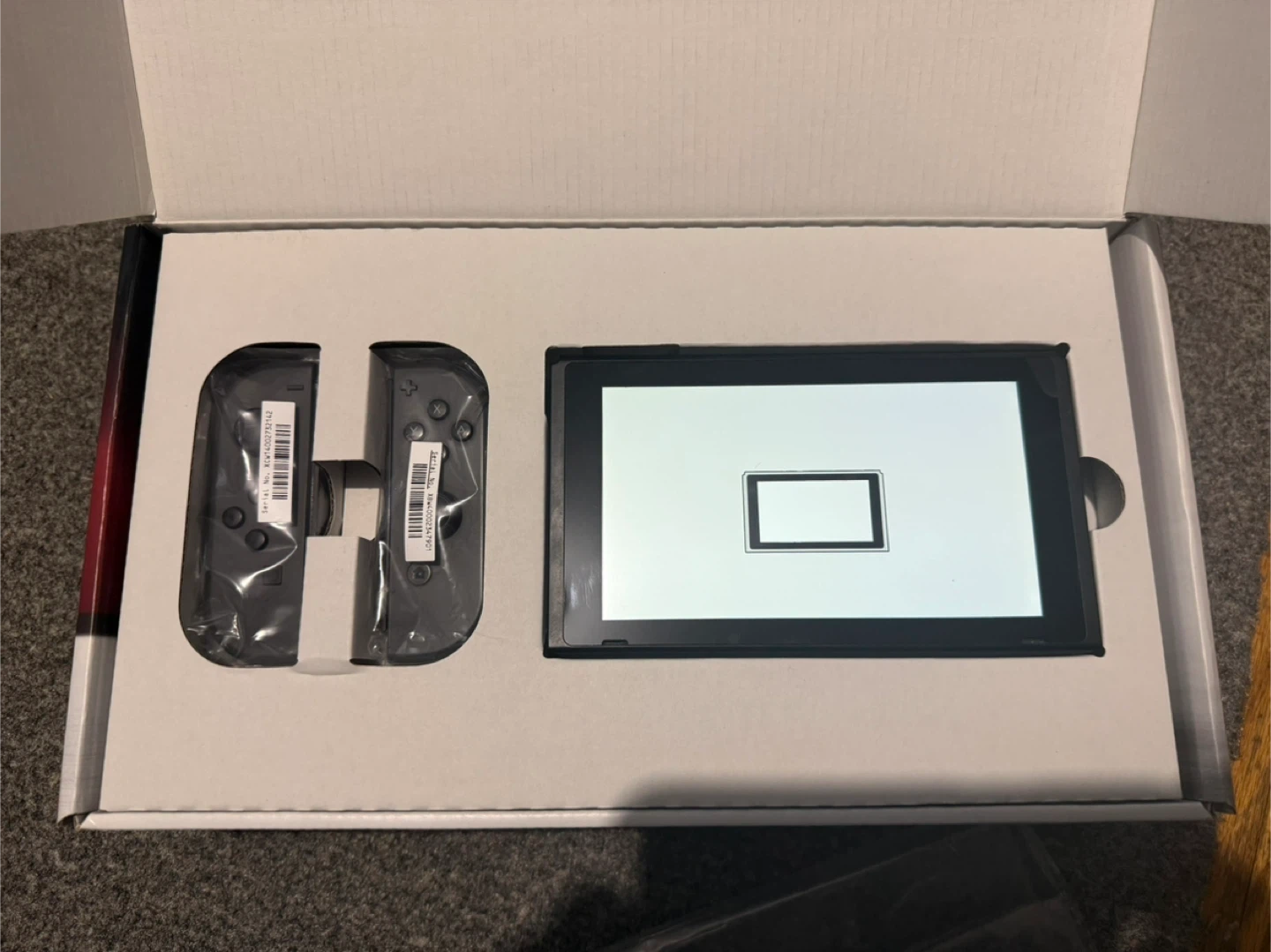 Nintendo Switch Console - Grey Joy-Cons, Box Included - photo 2