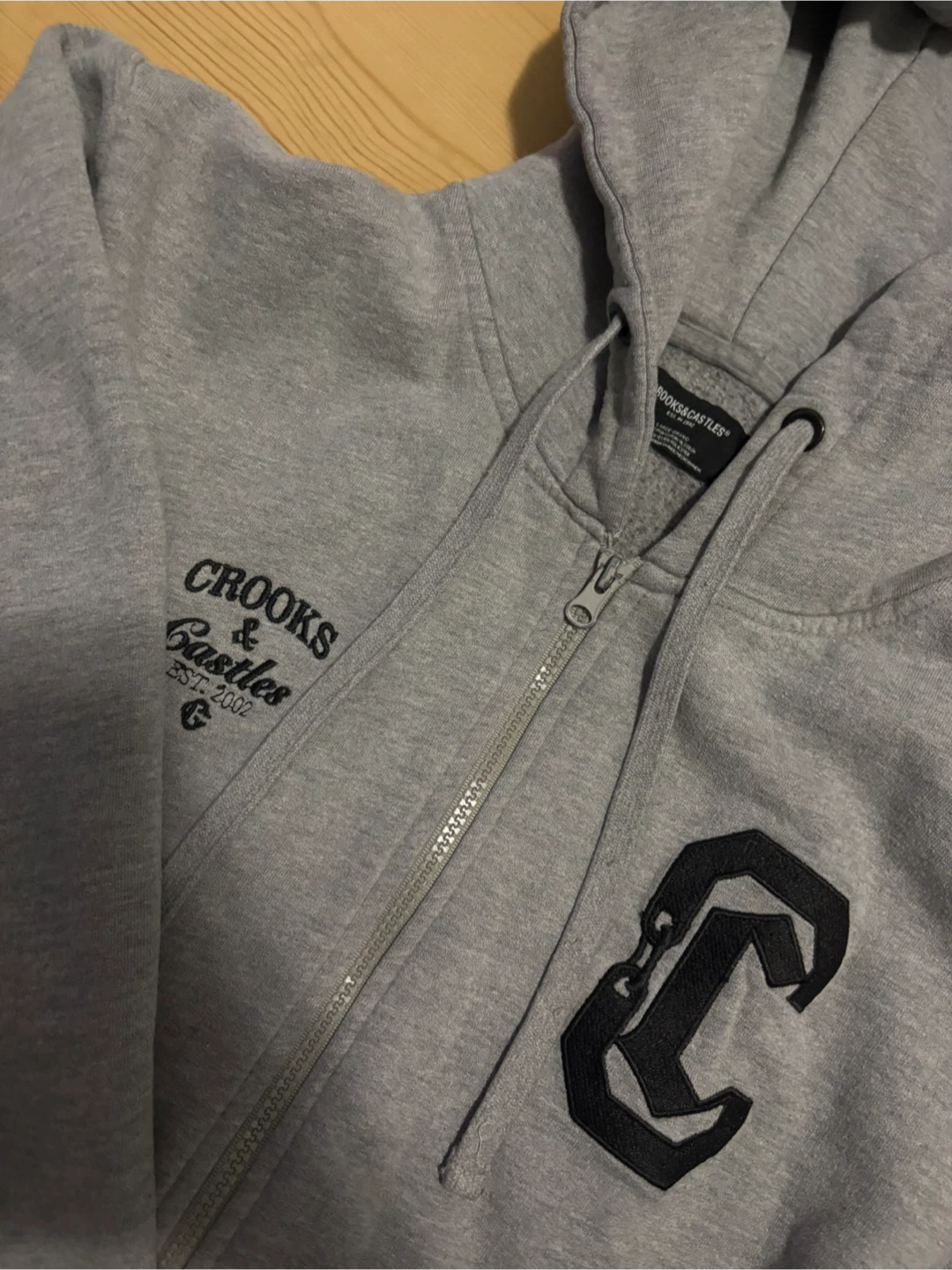 Crooks & Castles Grey Zip-Up Hoodie - photo 3