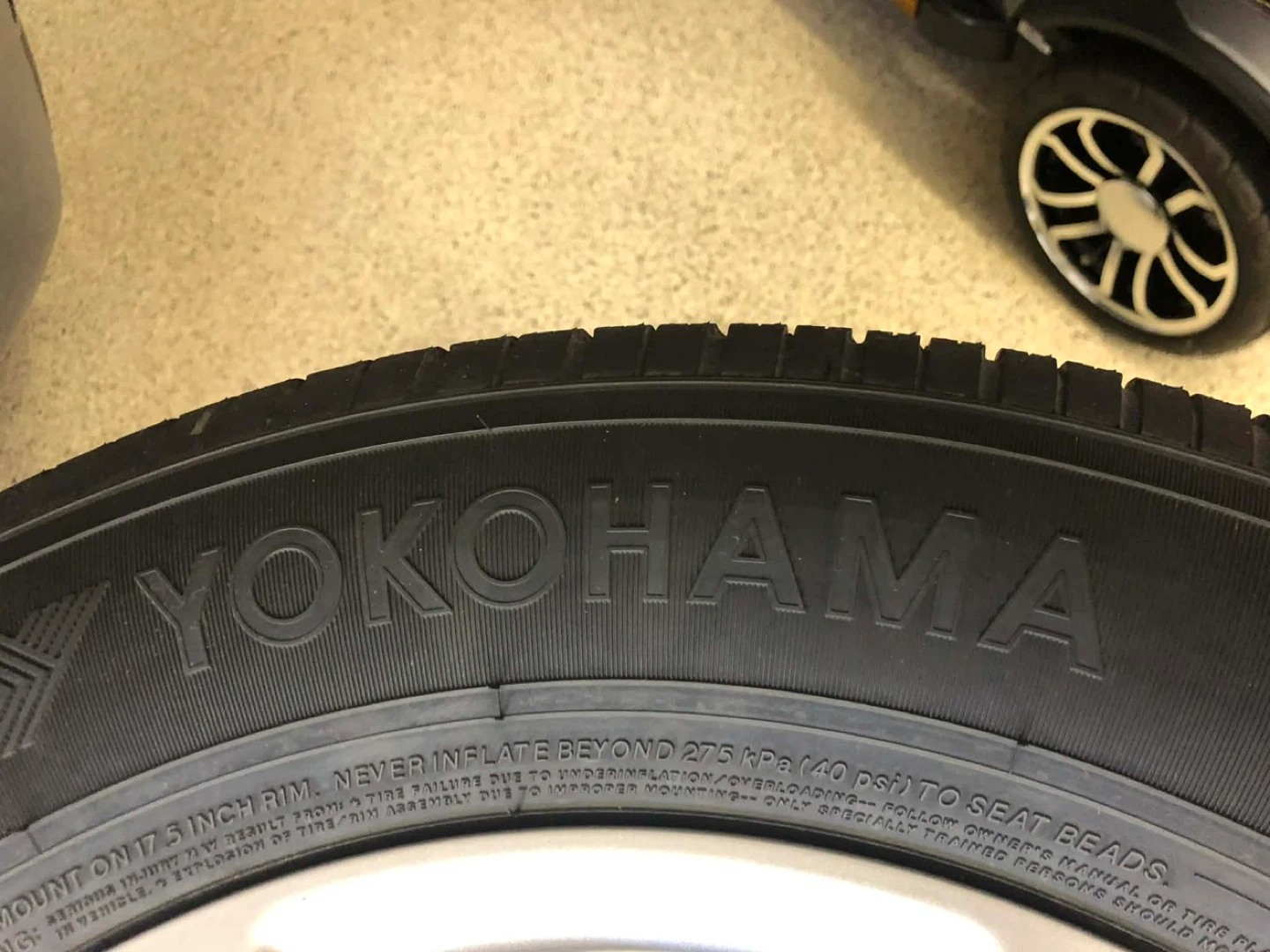 Chrysler Mags & Yokohama Tire. Center caps included. - photo 4