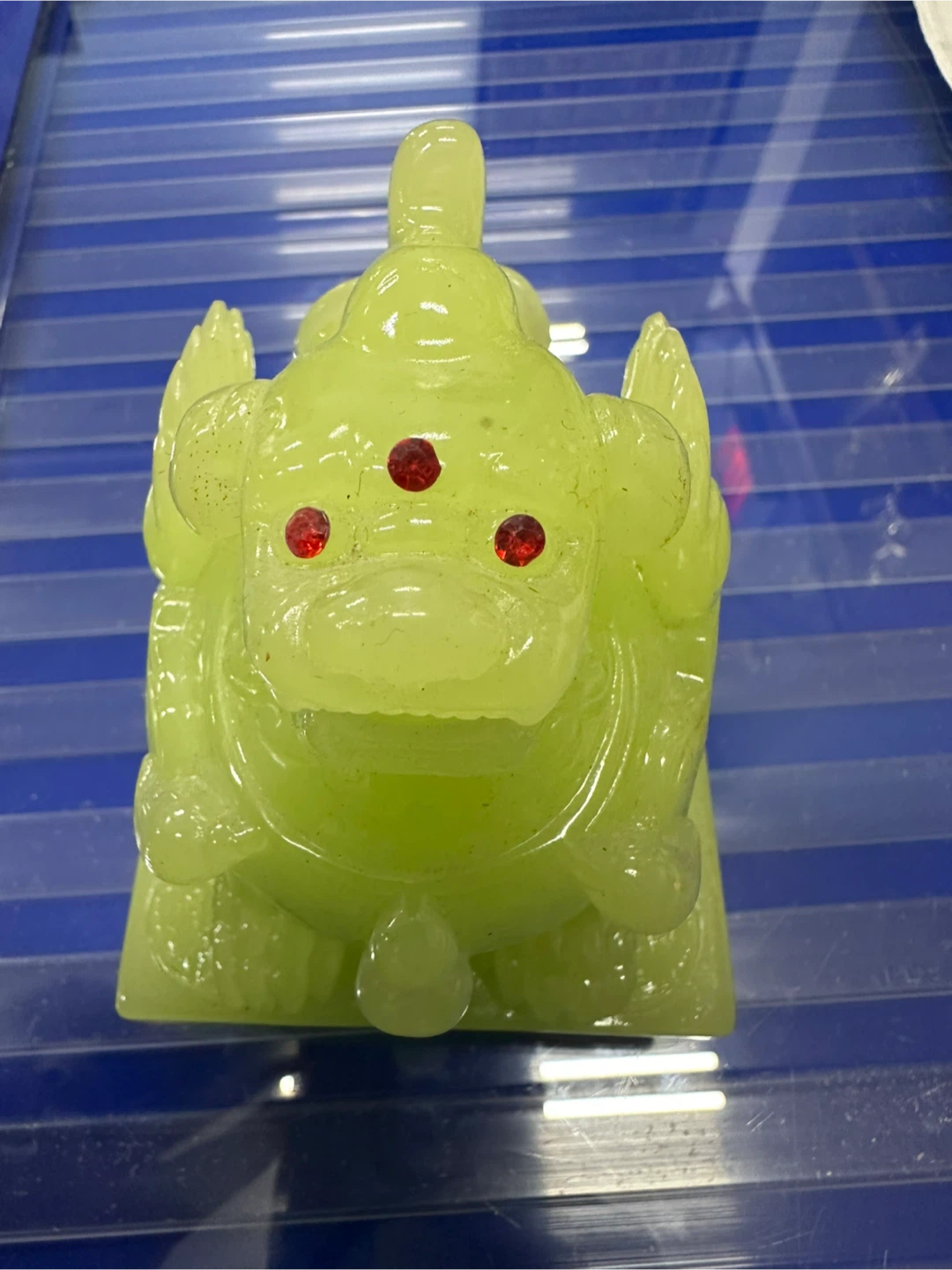 Green Stone Pixiu Statue - photo 4
