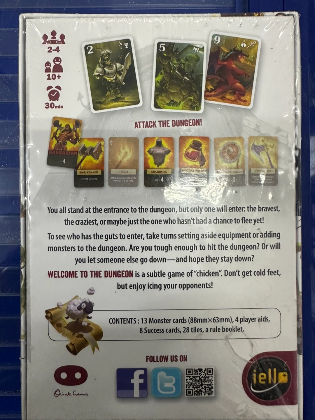 Welcome to the Dungeon Board Game - IELLO Mini Games - photo 3