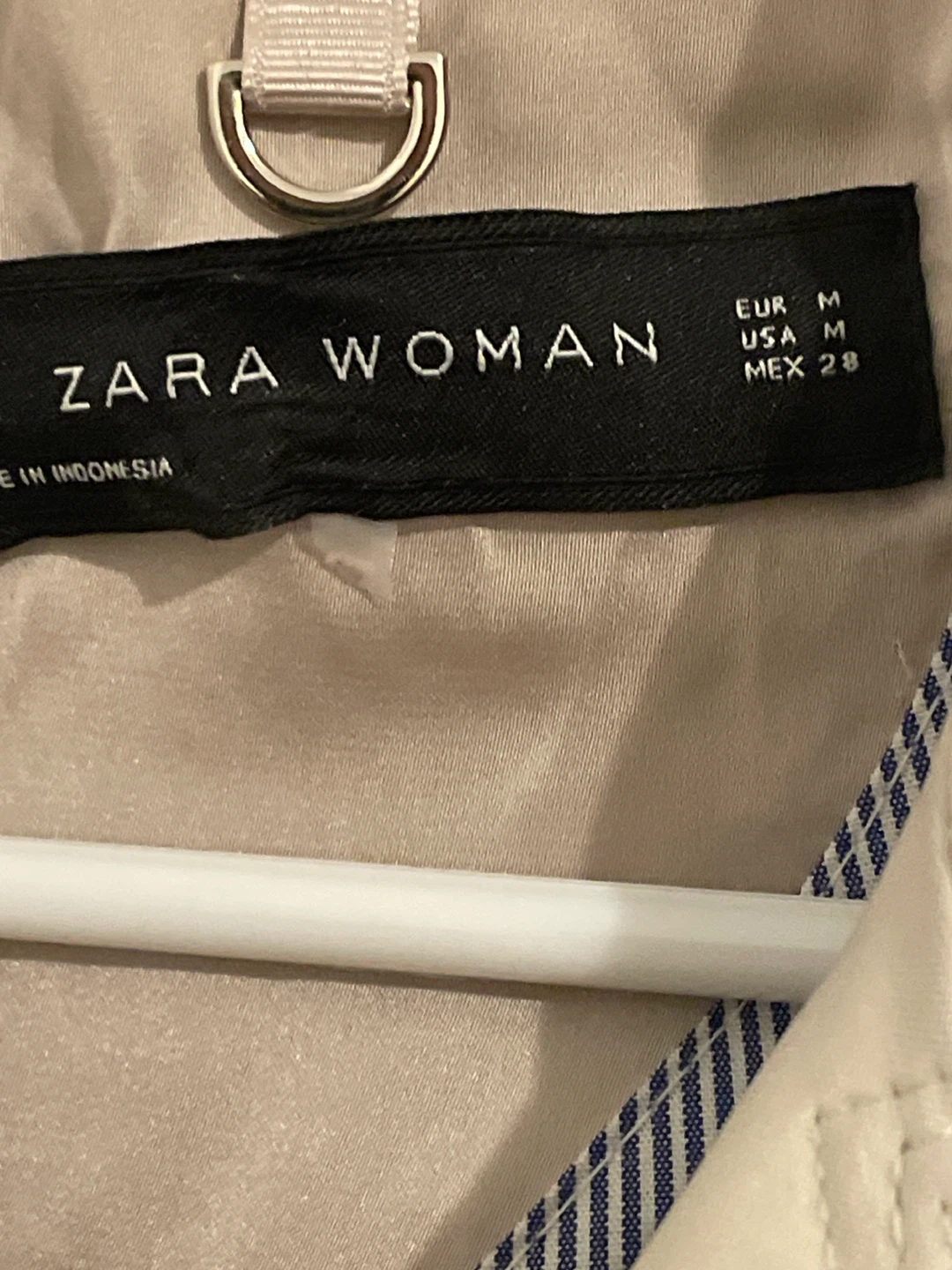 Zara Woman Beige Trench Coat - Size M - photo 2