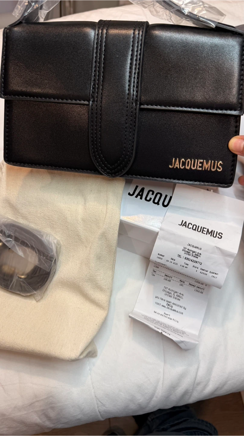 Jacquemus Le Bambino Black Leather Bag