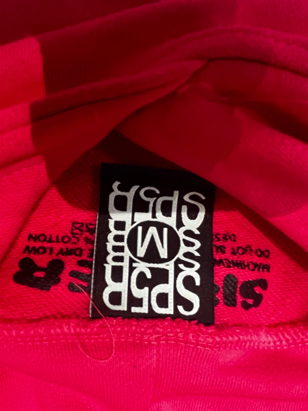 SP5DER Pink Hoodie Size M - photo 3