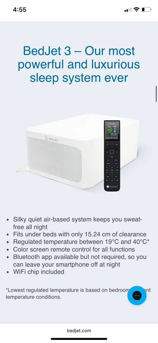 BedJet 3 Climate Comfort Sleep System - photo 5