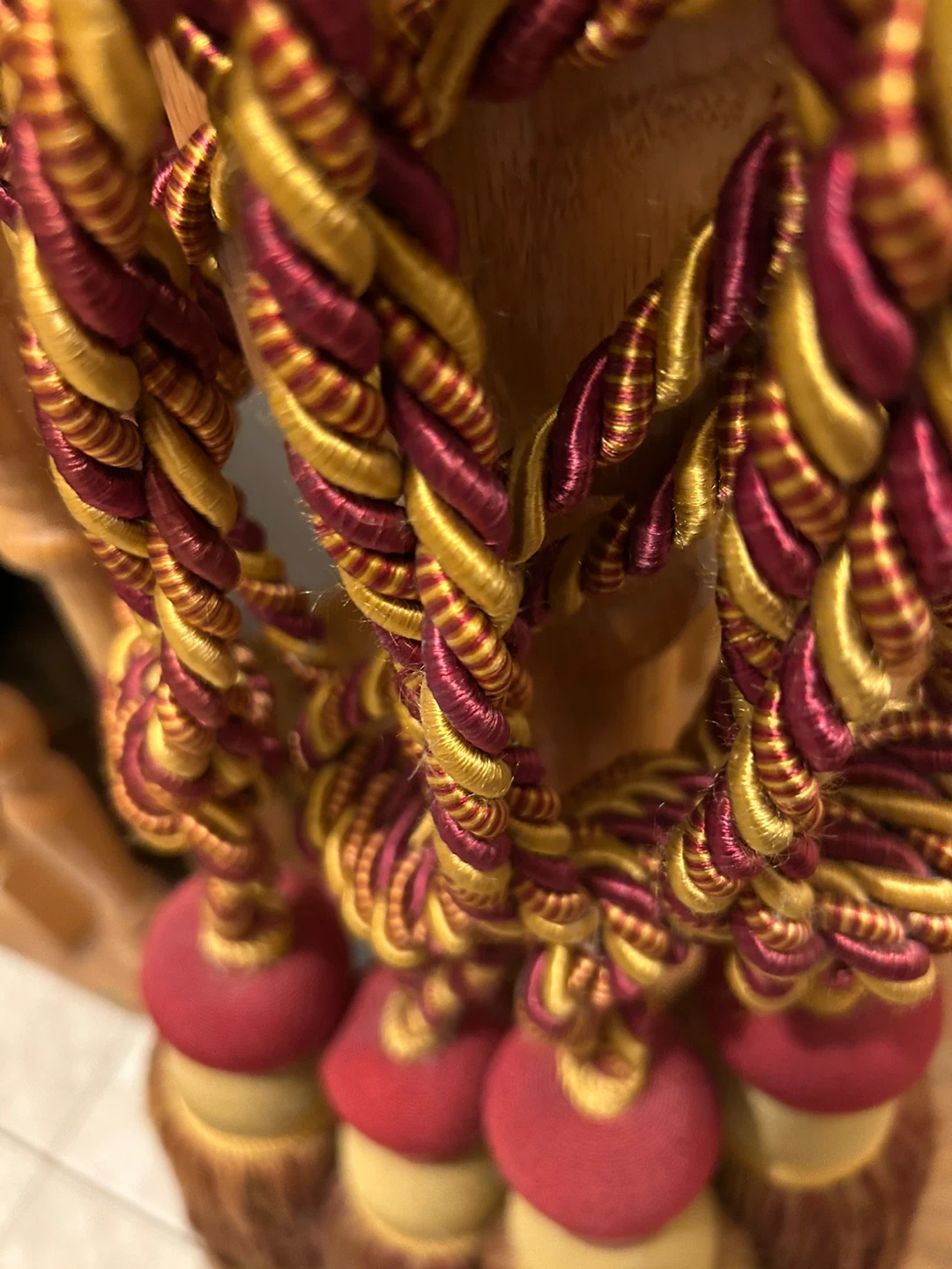 Decorative Burgundy & Gold Tassels $18 each - photo 2