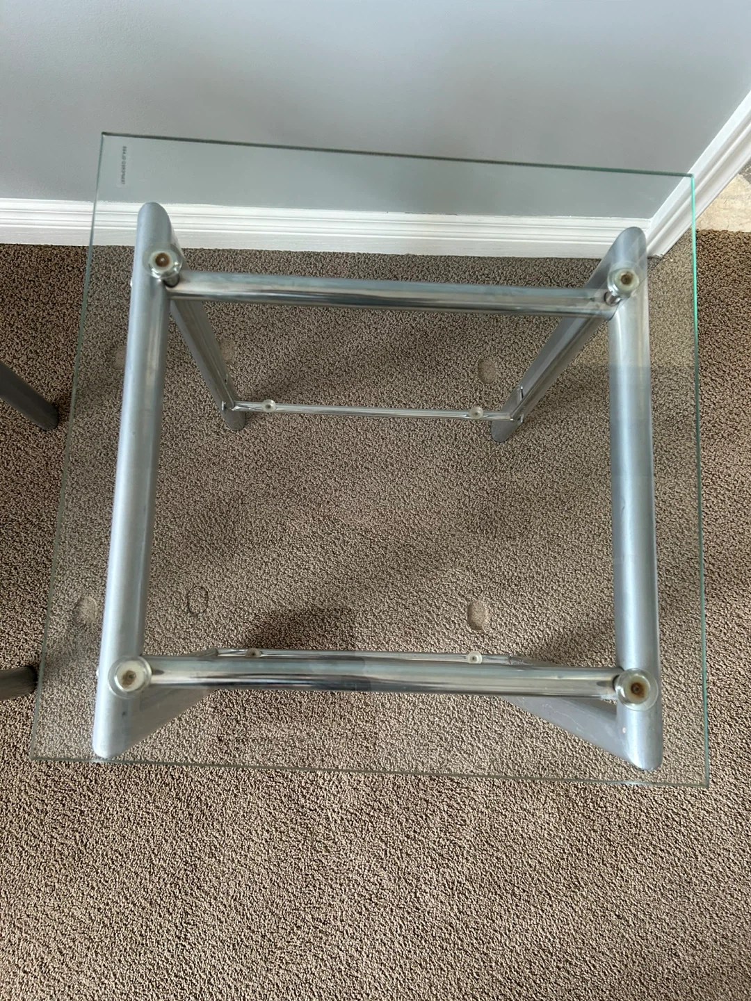 Glass Top Side Table - photo 5