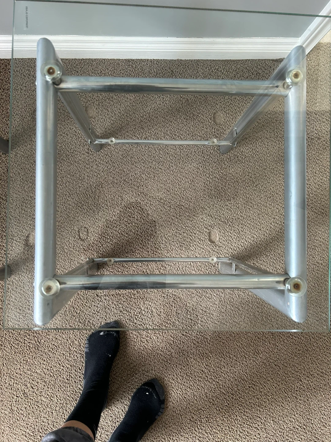 Glass Top Side Table - photo 4