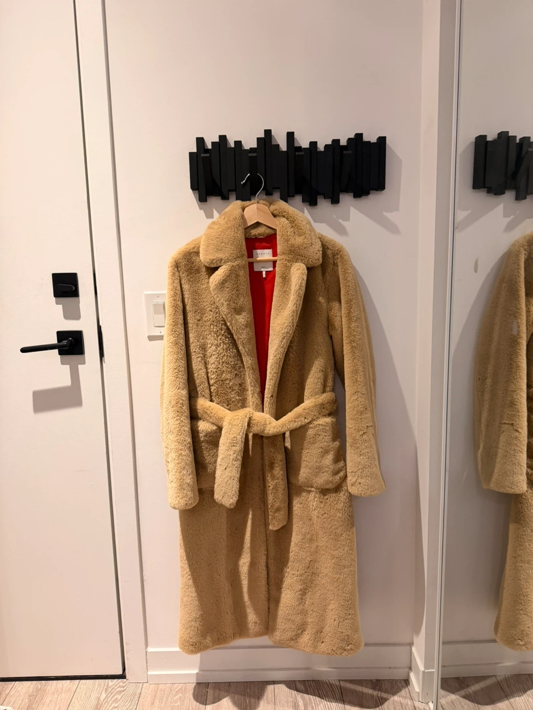 Sandro Paris Faux Fur Coat